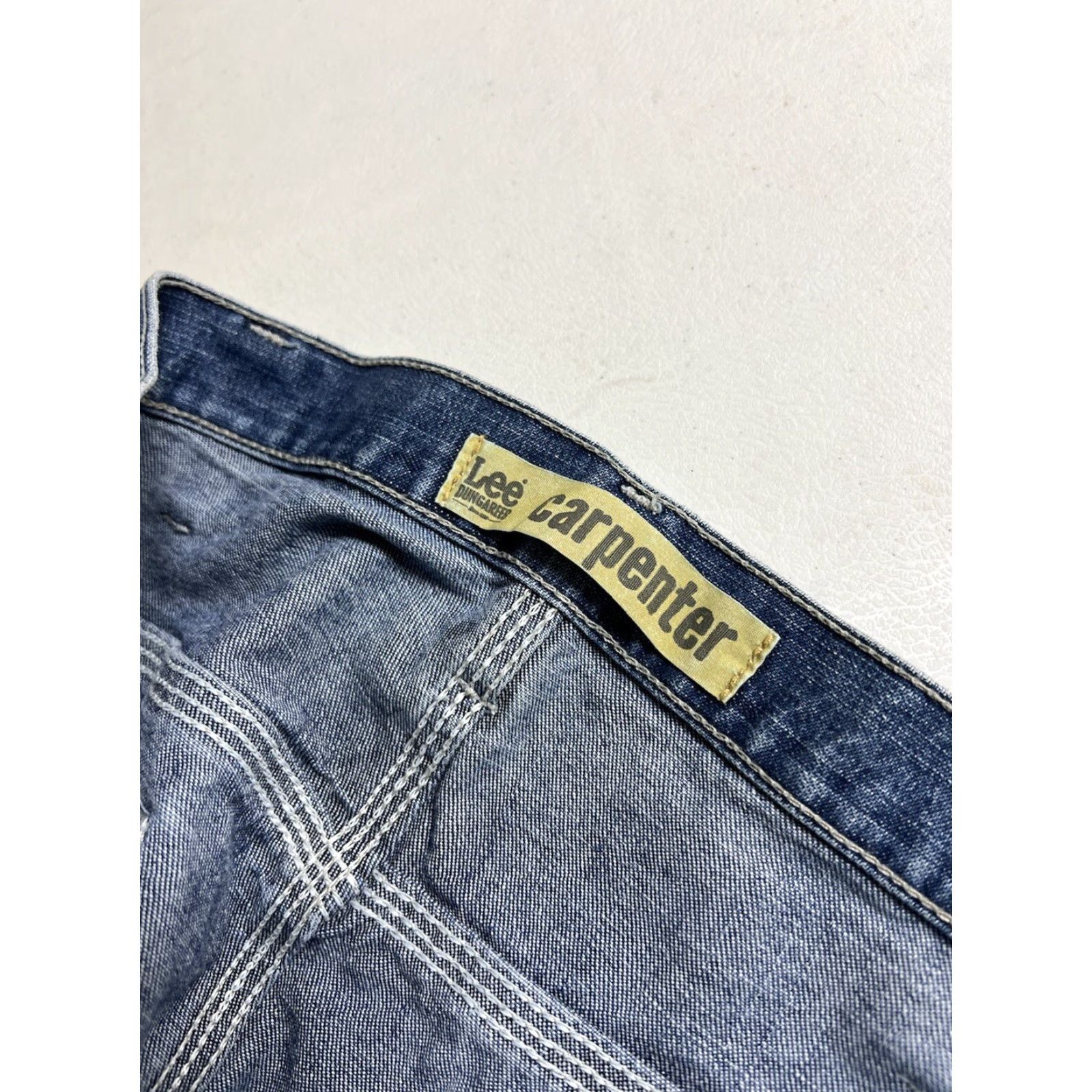 Lee VINTAGE Lee Dungarees Jeans Mens 36X34 Carpenter PAINTER Distressed Skater Relaxed Relaxed Size US 36 / EU 52 - 6 Thumbnail