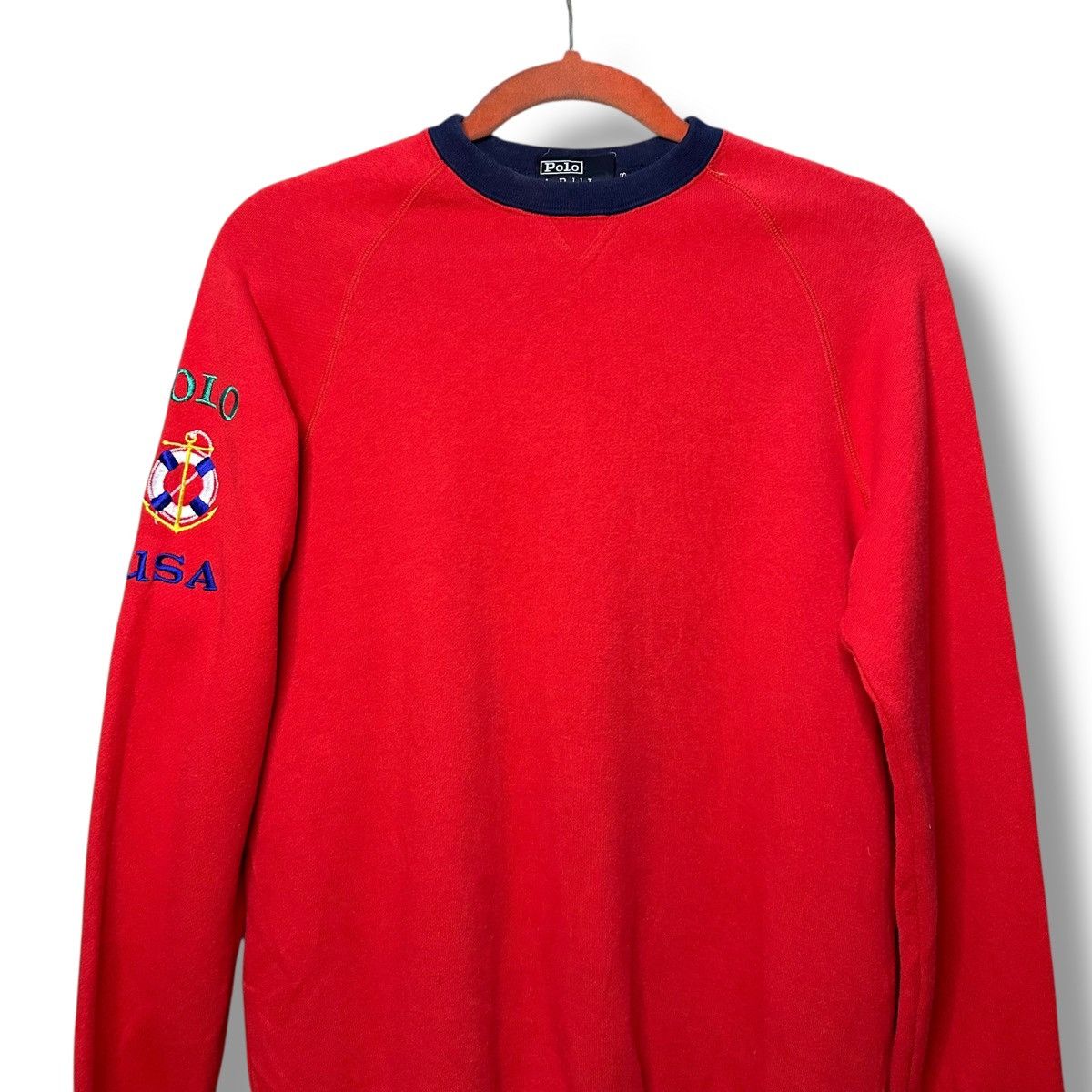 Polo Ralph Lauren Vintage Polo Ralph Lauren Crewneck Rugby Two Tone Sweatshirt Size US S / EU 44-46 / 1 - 3 Thumbnail