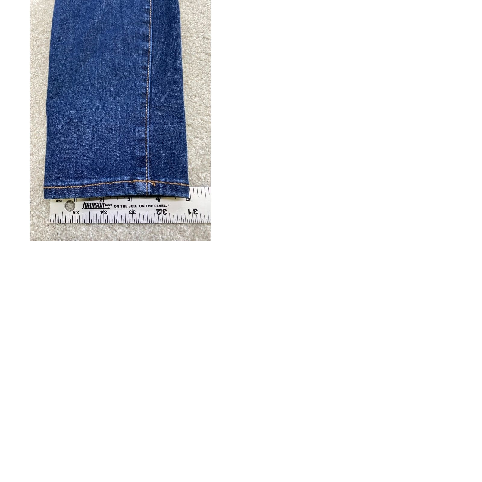 American Eagle Outfitters VINTAGE American Eagle Next Level Jeans Womens 6 Long Denim Blue High Rise Jegging Size 28" / US 6 / IT 42 - 10 Thumbnail