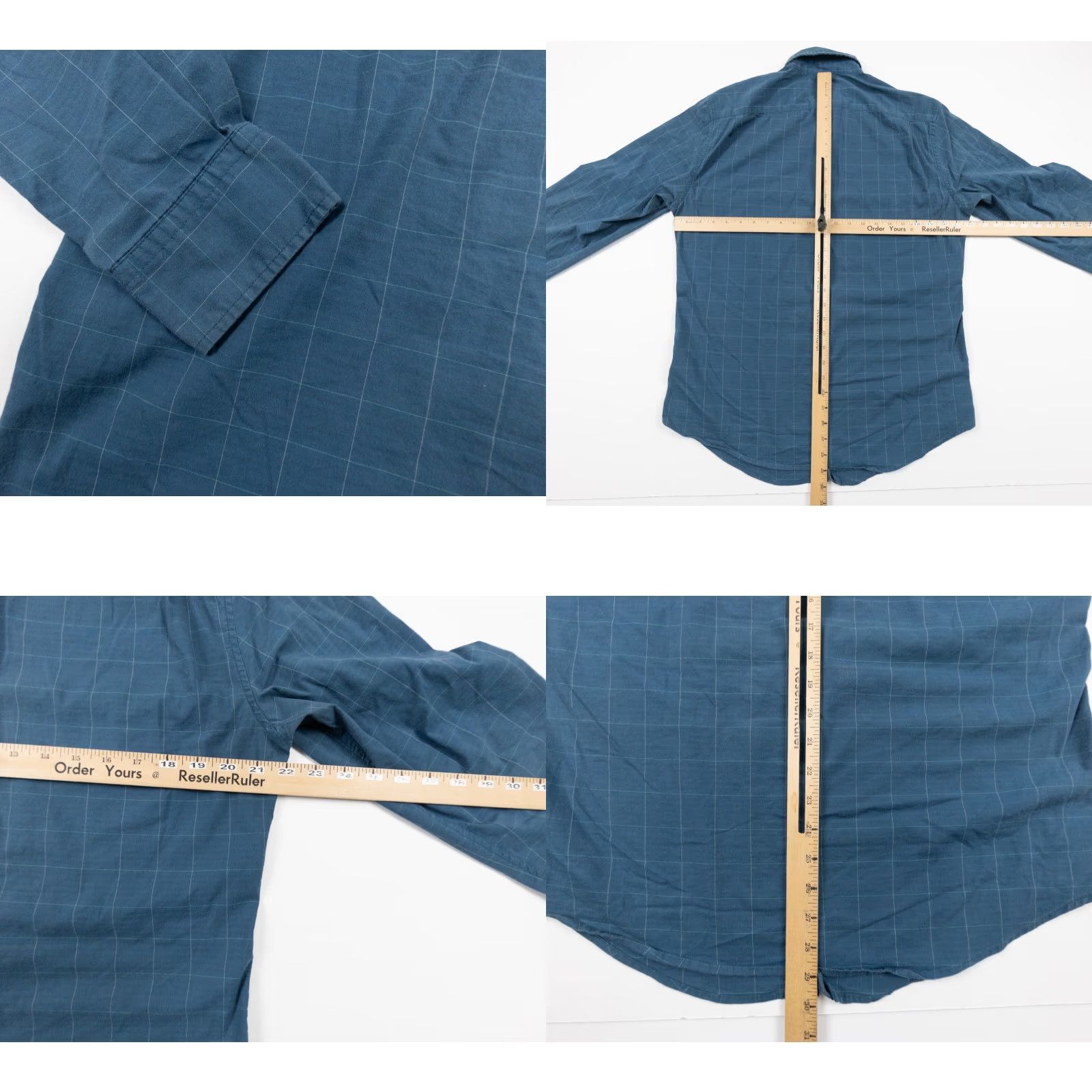 Vintage Betabrand Men's Long Sleeve Button-Up Shirt Large Blue Preppy Casual Size US L / EU 52-54 / 3 - 8 Thumbnail