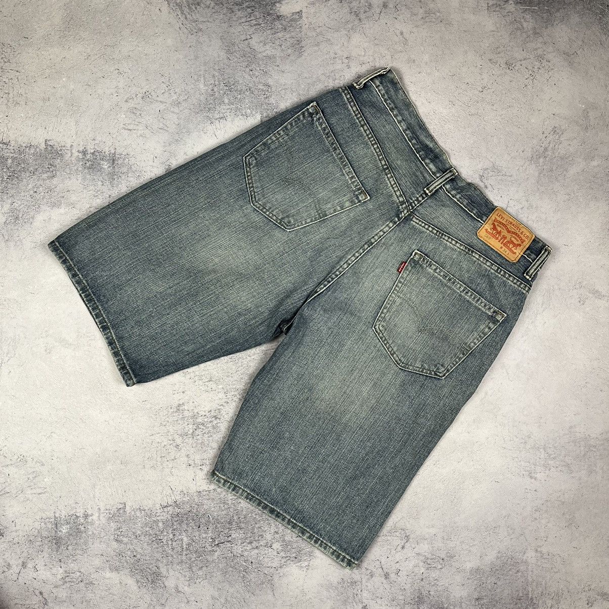 Pre-owned Levis X Vintage Levis 569 Denim Washed Shorts 90's In Blue