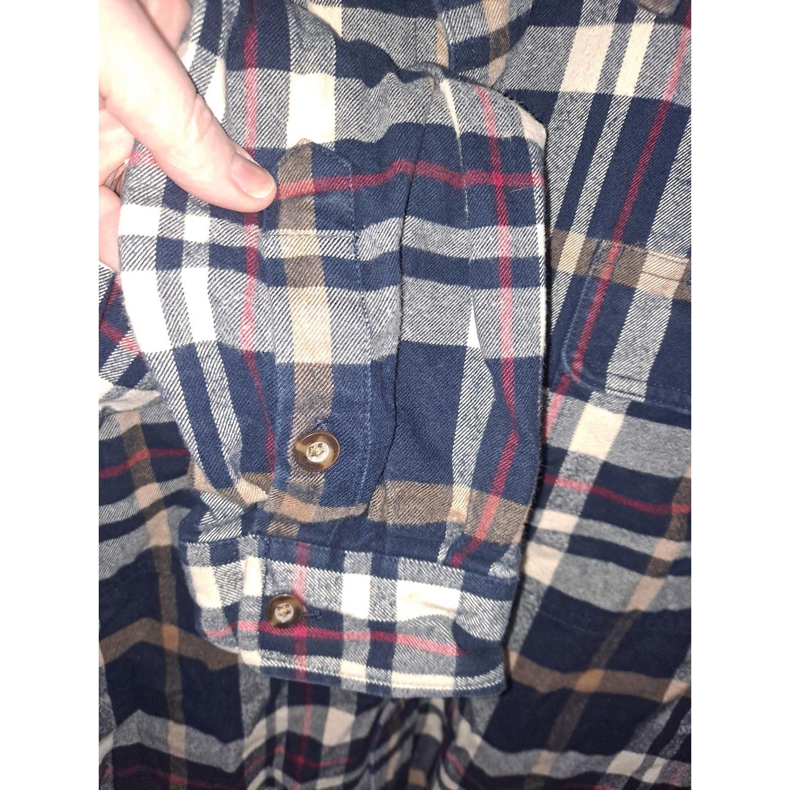 Carhartt Carhartt Original Fit Button Up Blue Tan White Red Flannel S Size US XL / EU 56 / 4 - 4 Thumbnail