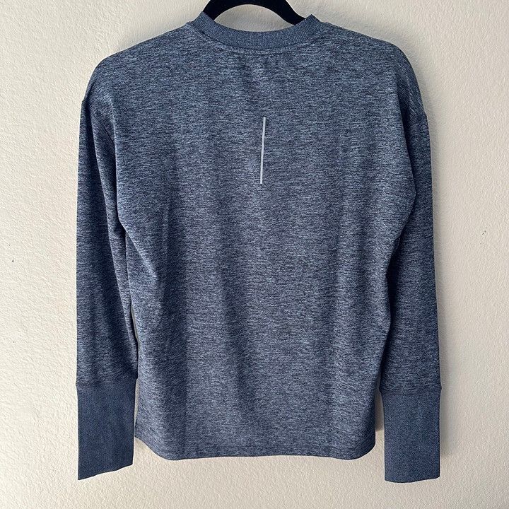 Nike Nike Dri-Fit Long Sleeves Workout Clothes Blue Running Gym S Size S / US 4 / IT 40 - 2 Thumbnail