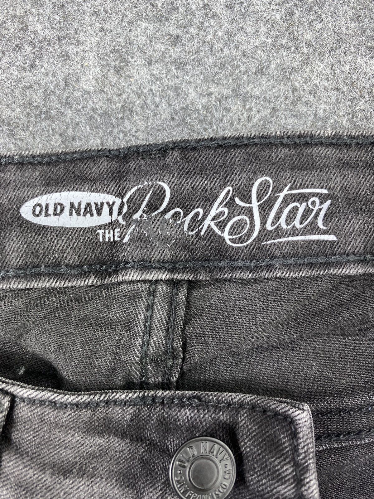 Japanese Brand Old Navy The Rock Star Black Jean's - J1015 Size 27" / US 4 / IT 40 - 9 Thumbnail