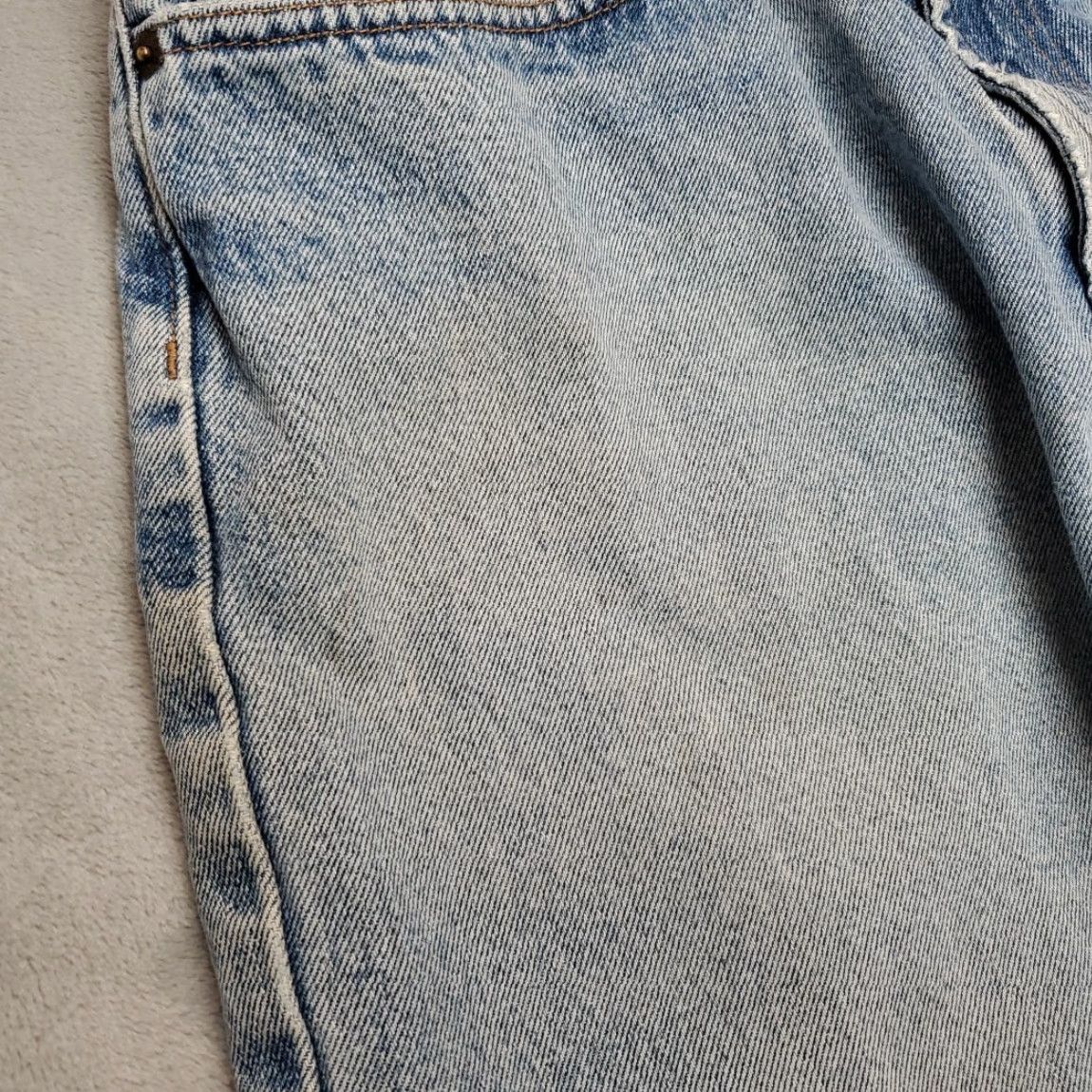 Ralph Lauren VINTAGE Chaps Ralph Lauren Jeans Mens 34x32 Loose Fit 5 Pocket Stone Wash Y2K Denim Blue 34 Mens Jeans 90s USA American Size US 34 / EU 50 - 4 Thumbnail