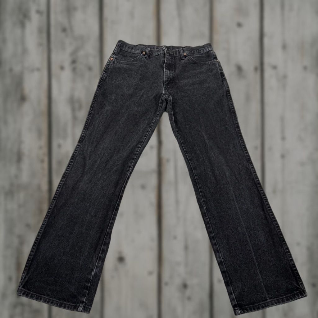 Wrangler VINTAGE Wrangler Jeans Mens 34x32 Black 936 Slim Fit Denim Pants Western Cowboy Cut Work Size US 34 / EU 50 - 1 Thumbnail