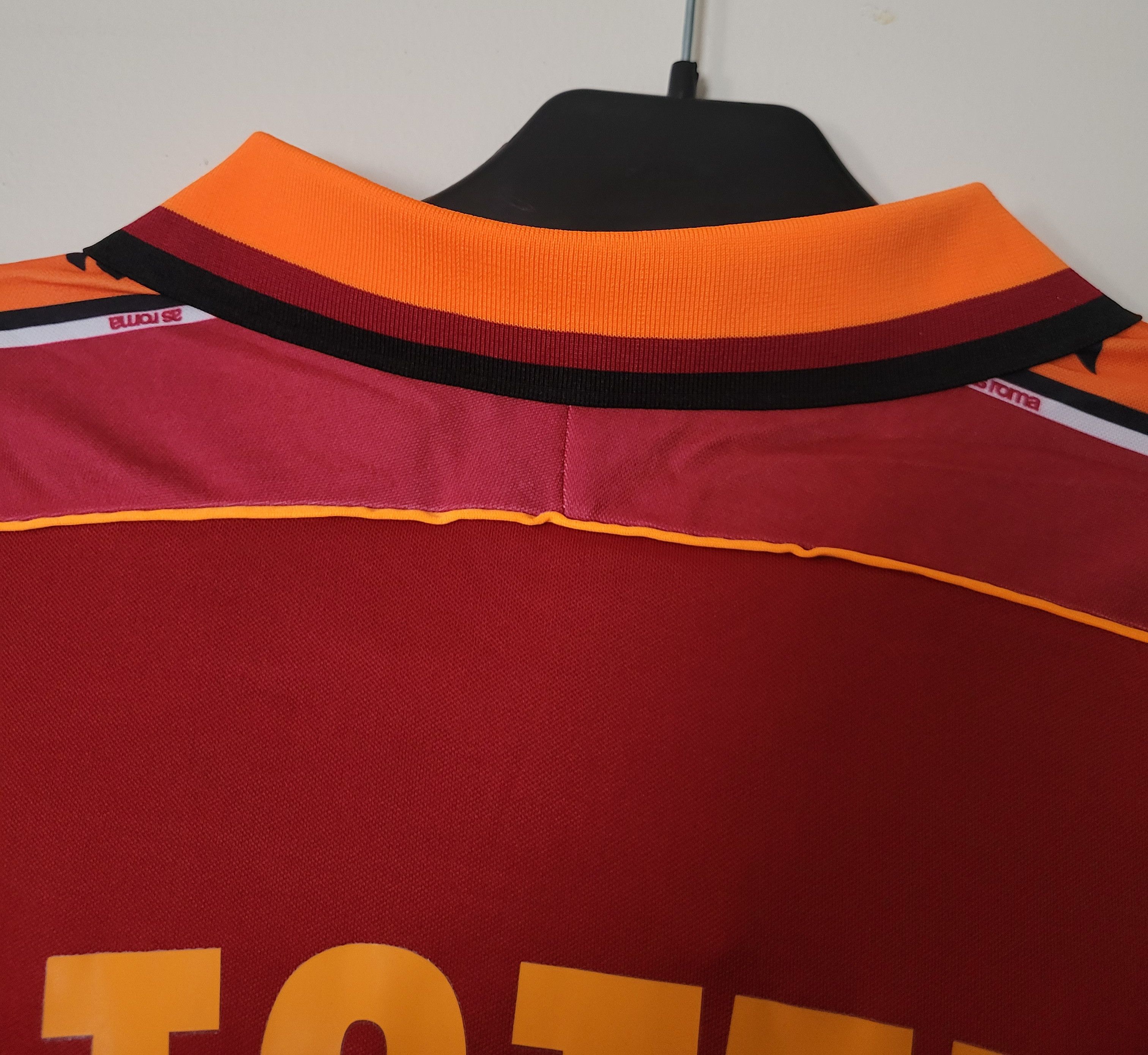 Other AS Roma 1998-1999 Totti 10 Vintage Retro Football Jersey Size US L / EU 52-54 / 3 - 6 Thumbnail