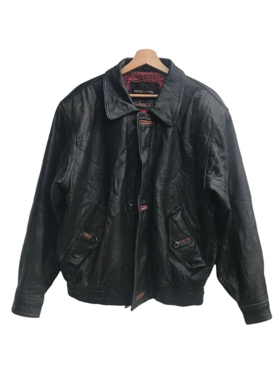 Leather Vintage D’homme A Homme Leather Jacket Size US L / EU 52-54 / 3 - 2 Thumbnail