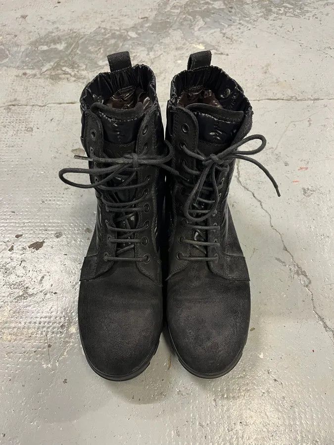 Moncler 2000s Moncler Black Suede Leather Puffer Boots Size US 8 / IT 38 - 5 Thumbnail