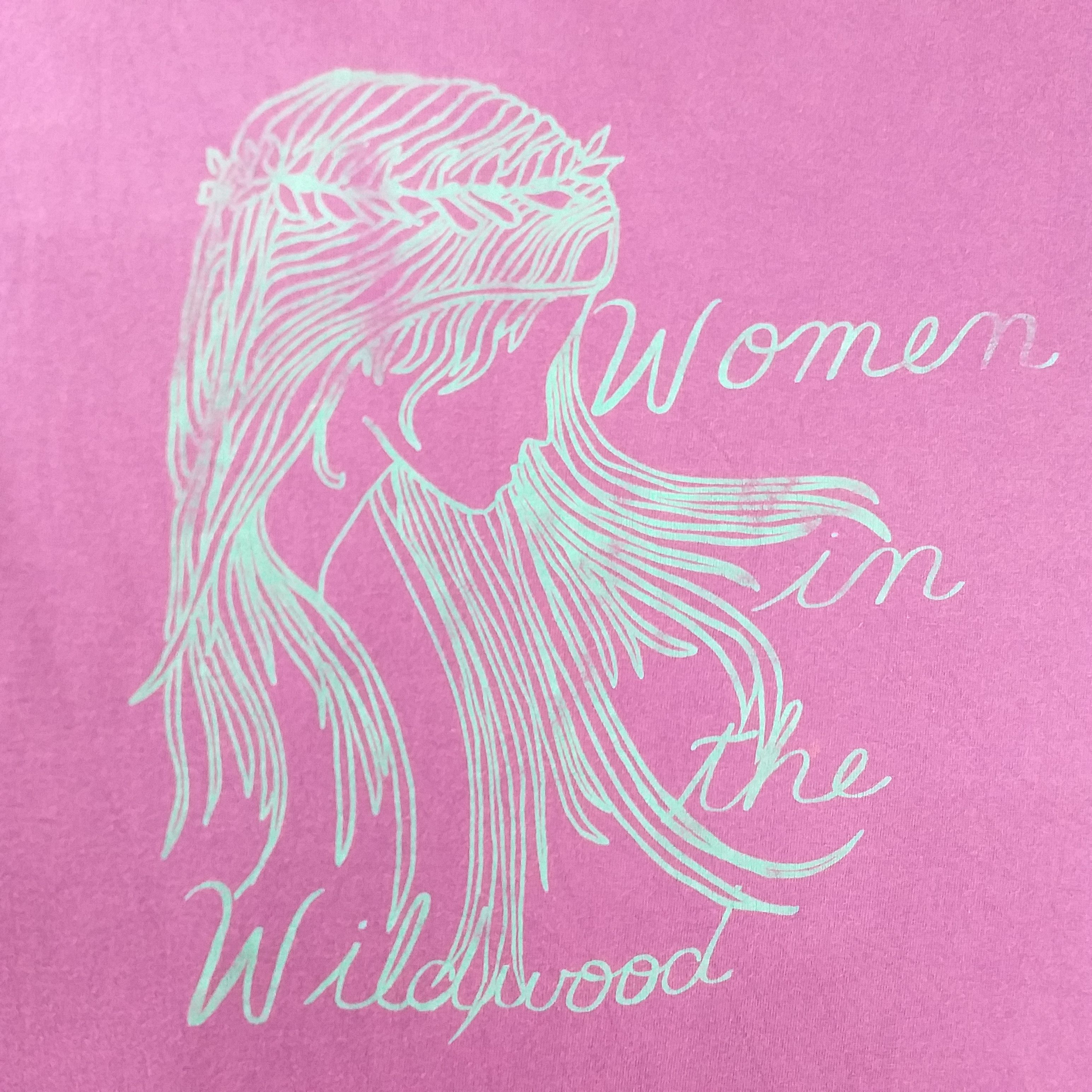 Fruit Of The Loom Vintage 90an Woman In The Wildwood XLarge Tee -E136 Size US XL / EU 56 / 4 - 5 Thumbnail
