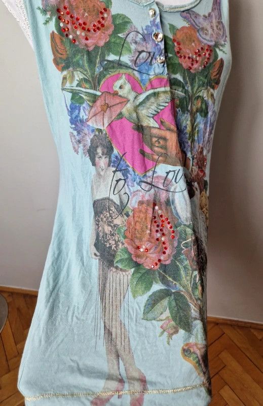 Hysteric Glamour Vintage ed hardy style mini dress mesh japan y2k Size S / US 4 / IT 40 - 2 Thumbnail