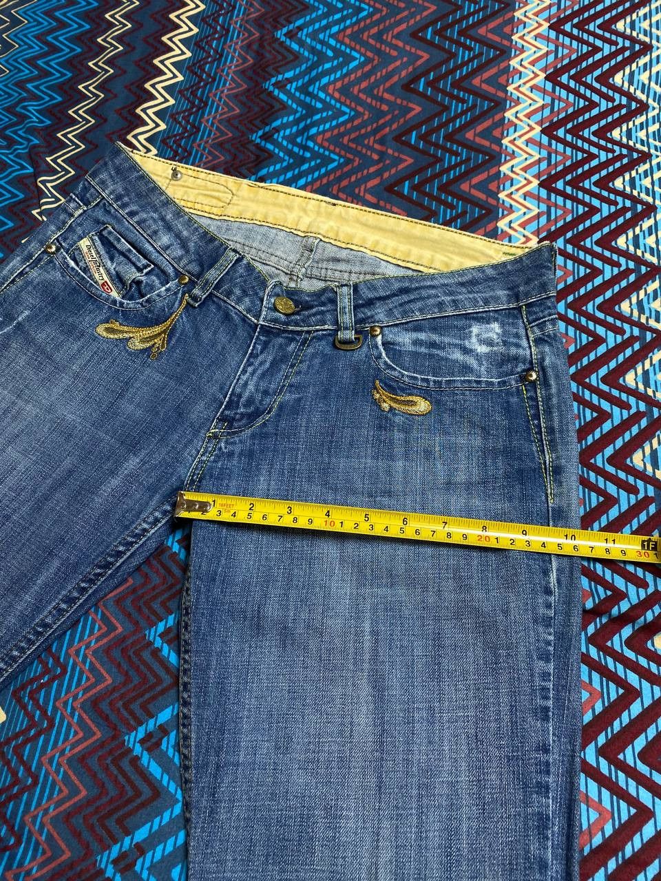 Diesel DIESEL jeans blue vintage crazy Y2K streetwear Size 31" - 12 Thumbnail