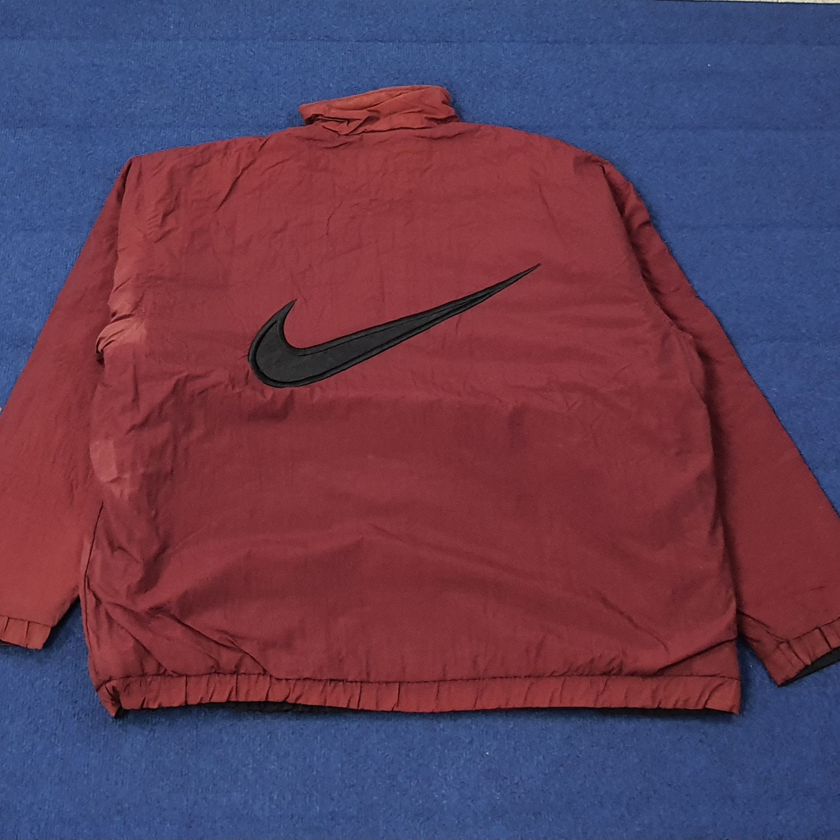 Nike Vintage 90s Nike Reversible Swoosh Jacket C268N10 Size US XL / EU 56 / 4 - 1 Thumbnail