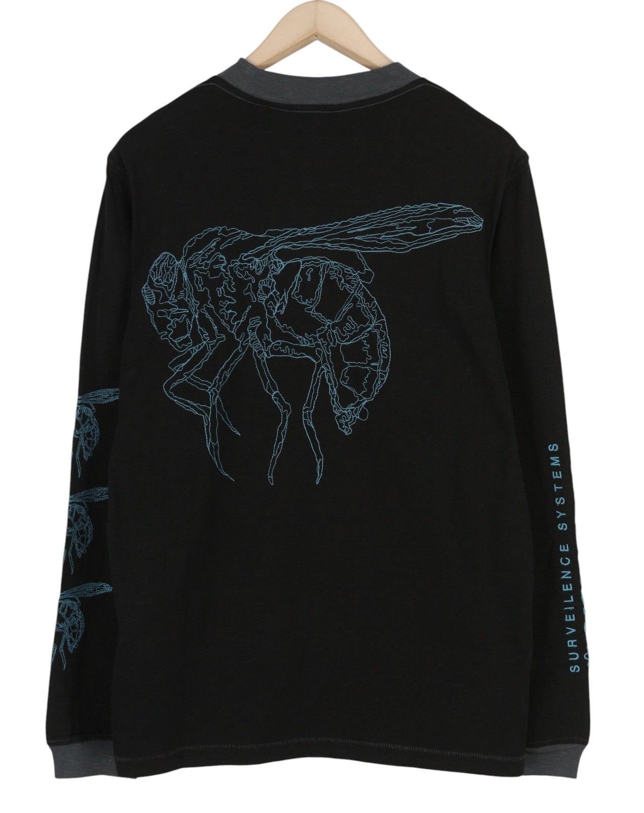 Diesel T-JUSTLE-LS-E9 M Black Cotton Printed T-Shirt 40974 Size US M / EU 48-50 / 2 - 2 Thumbnail