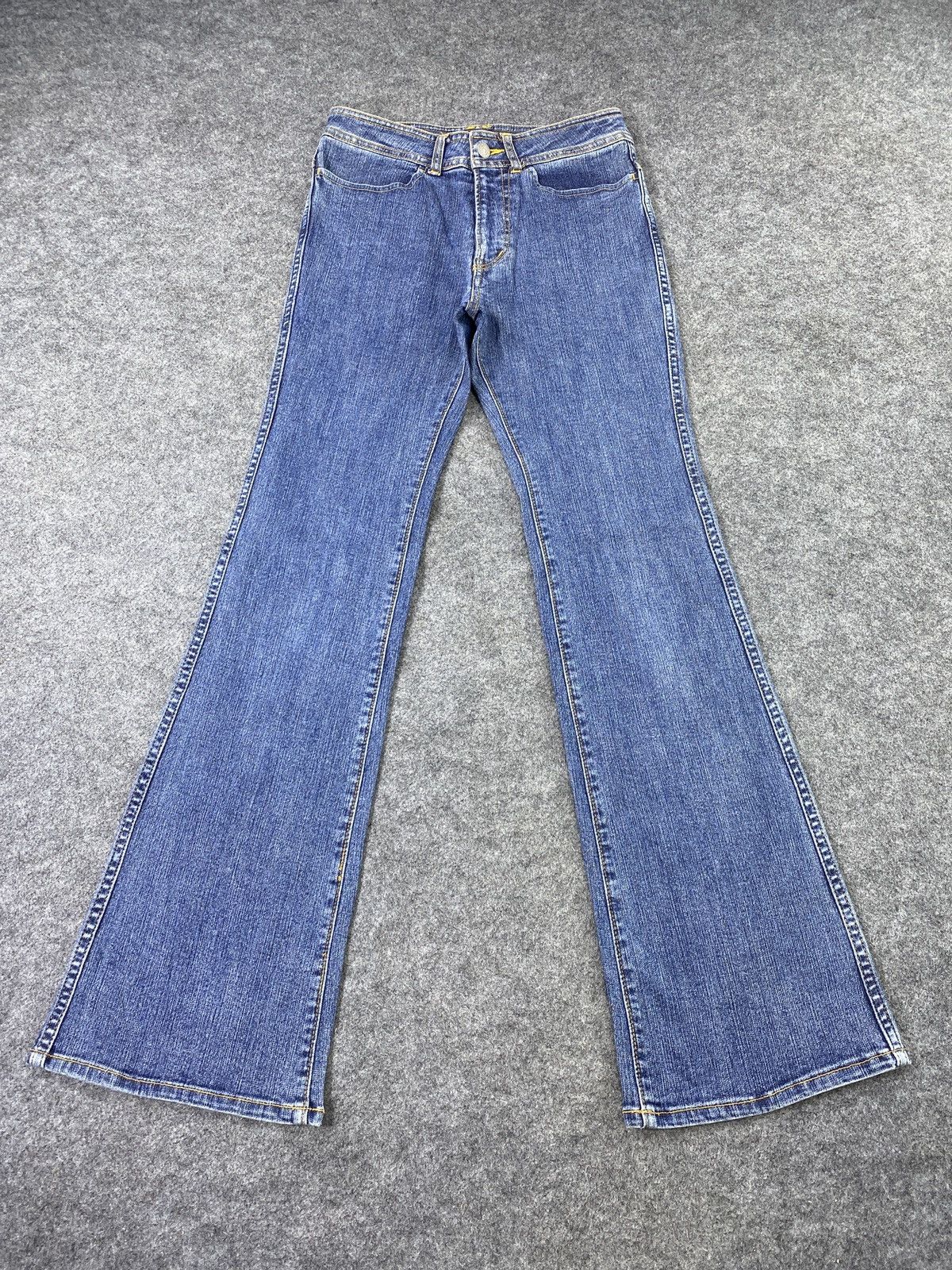 Japanese Brand × Jean Japanese Brand Brappers Flared Blue Jeans - J1033 Size 26" / US 2 / IT 38 - 2 Thumbnail