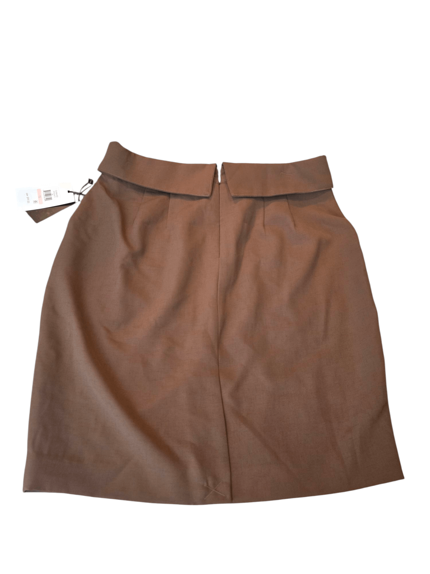 DKNY DKNY Brown Pencil Skirt With Tie in Front Size 10 Size 32" / US 10 / IT 46 - 4 Thumbnail