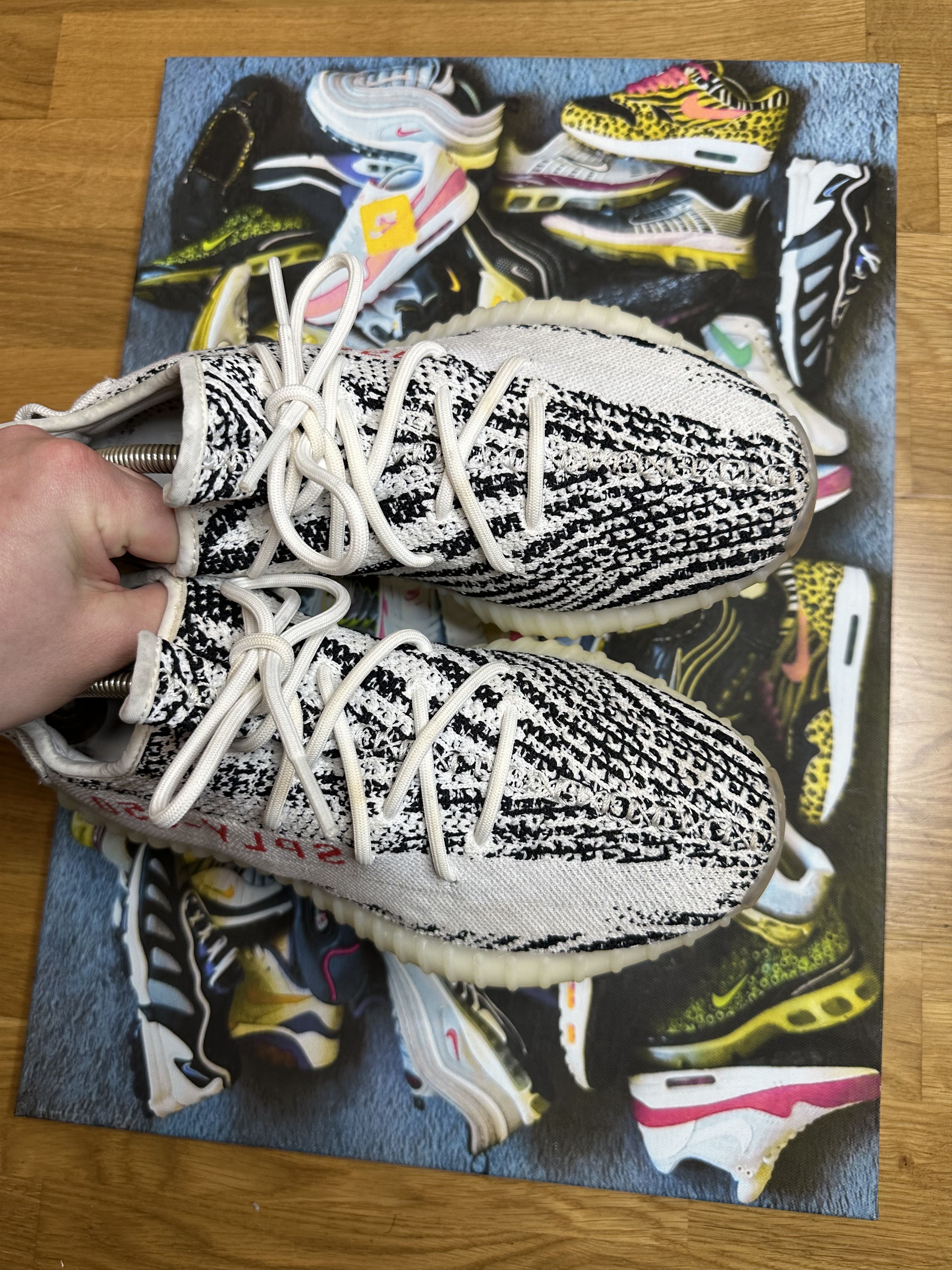 Adidas × Kanye West Adidas Yeezy Boost 350 V2 White/Black CP9654 US10 44 Size US 10 / EU 43 - 2 Thumbnail