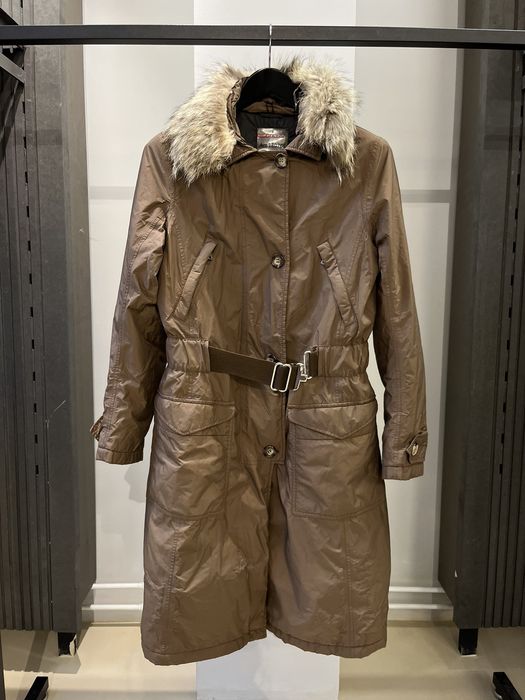 Prada Prada Fur Hooded Belted Parka Coat | Grailed