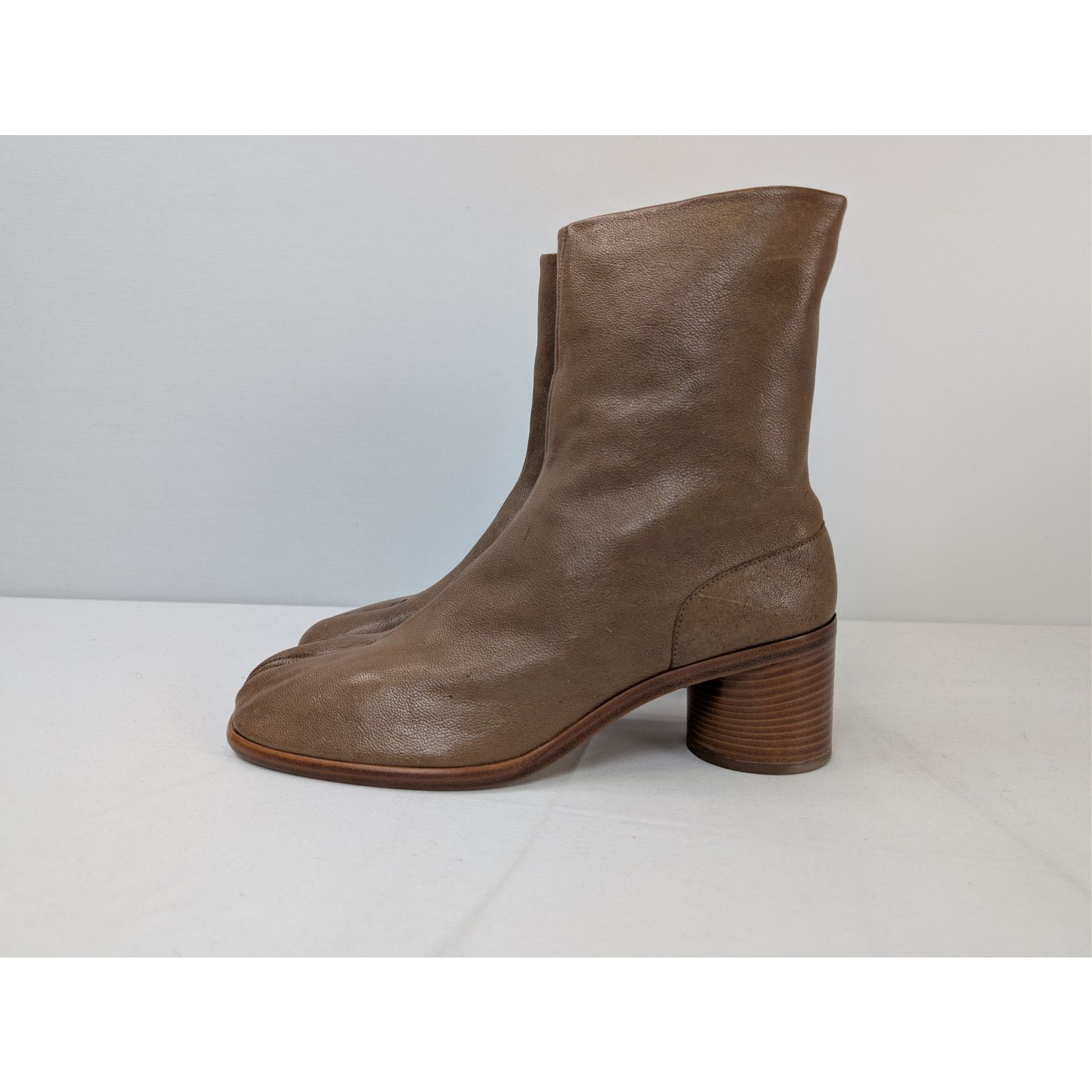 Maison Margiela o1rshd1 Tabi High Boots in Brown Size US 12 / EU 45 - 10 Thumbnail