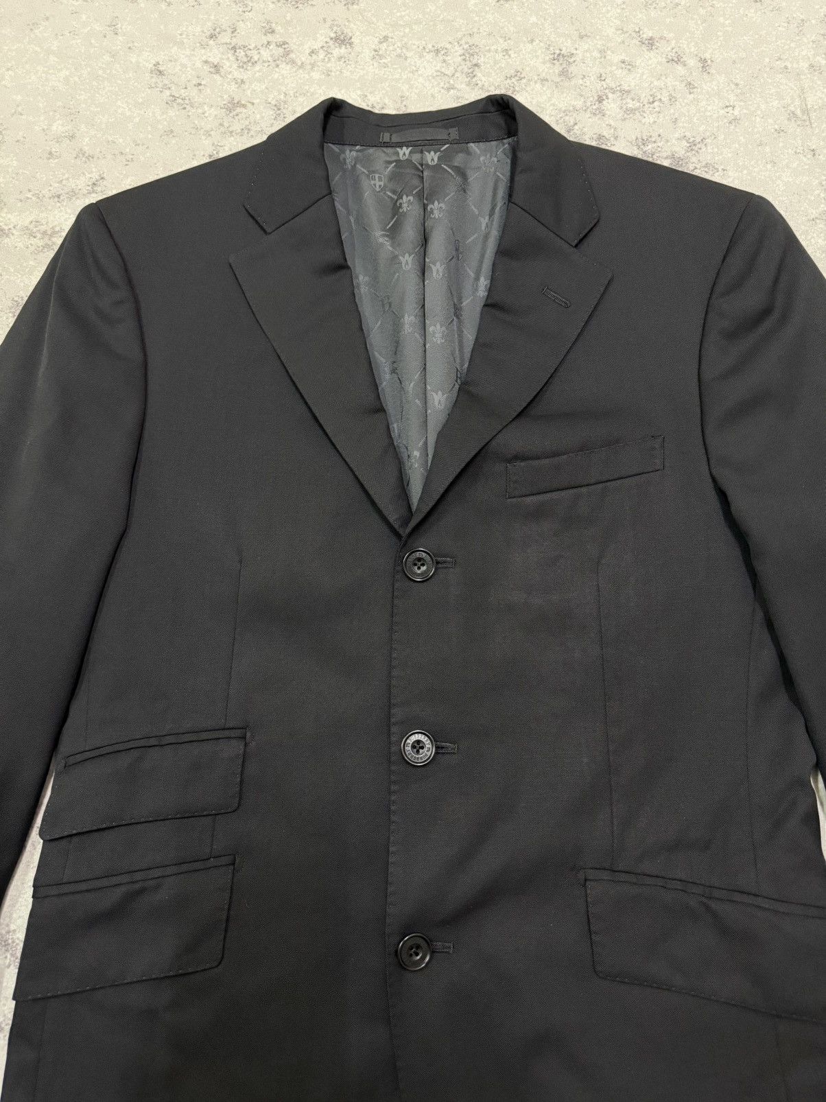 Burberry Burberry Super 120s Monogram Lined Black Blazer Coat Size US S / EU 44-46 / 1 - 6 Thumbnail