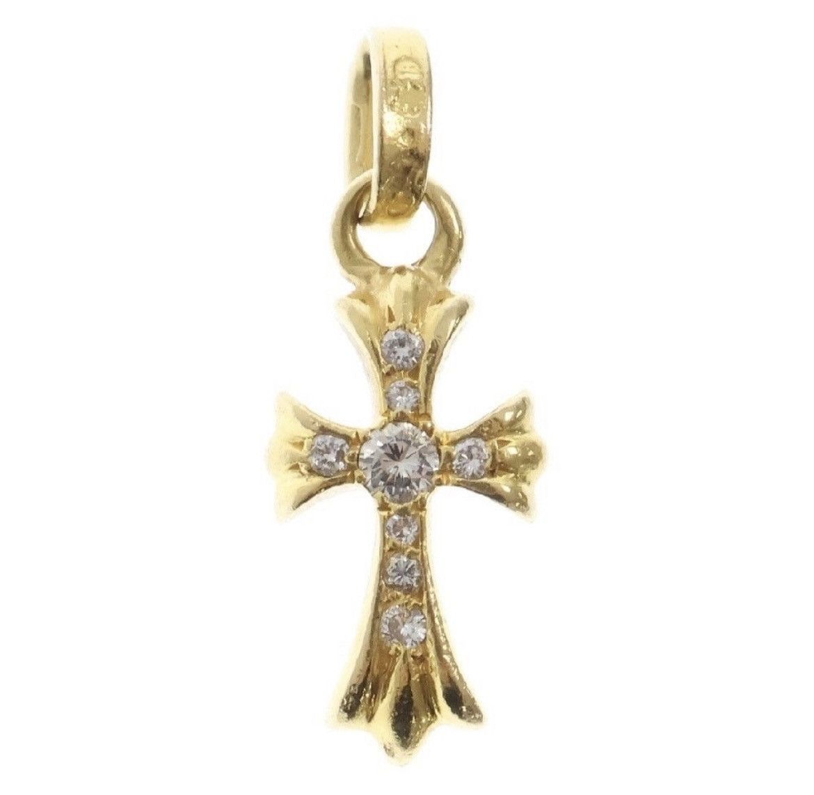 Chrome Hearts 22K Baby Fat Cross Pendant