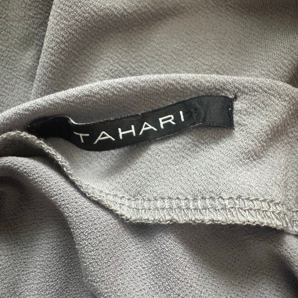 Elie Tahari Tahari Gray Sleeveless Mock Neck Top Size S Size S / US 4 / IT 40 - 4 Thumbnail