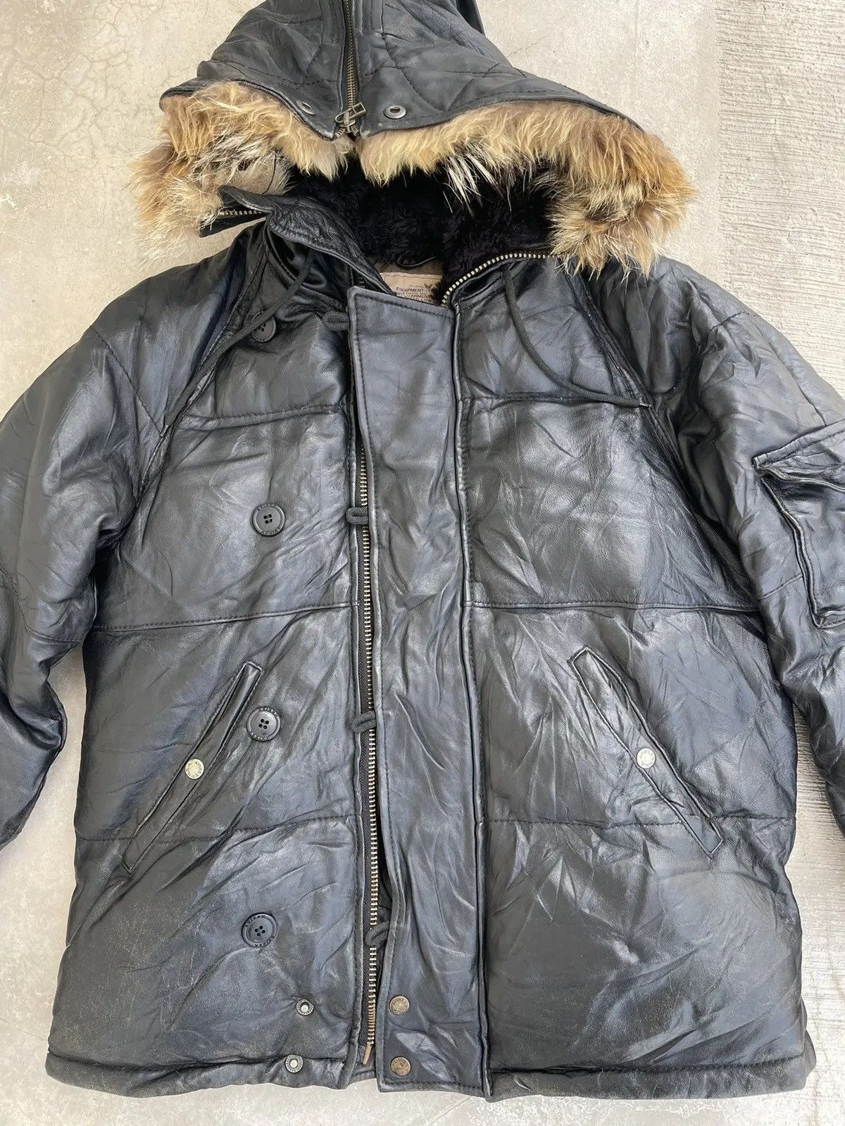 Avirex VTG Avirex LTD Leather Snorkel Parka N-3B Flight Jacket Size US M / EU 48-50 / 2 - 2 Thumbnail