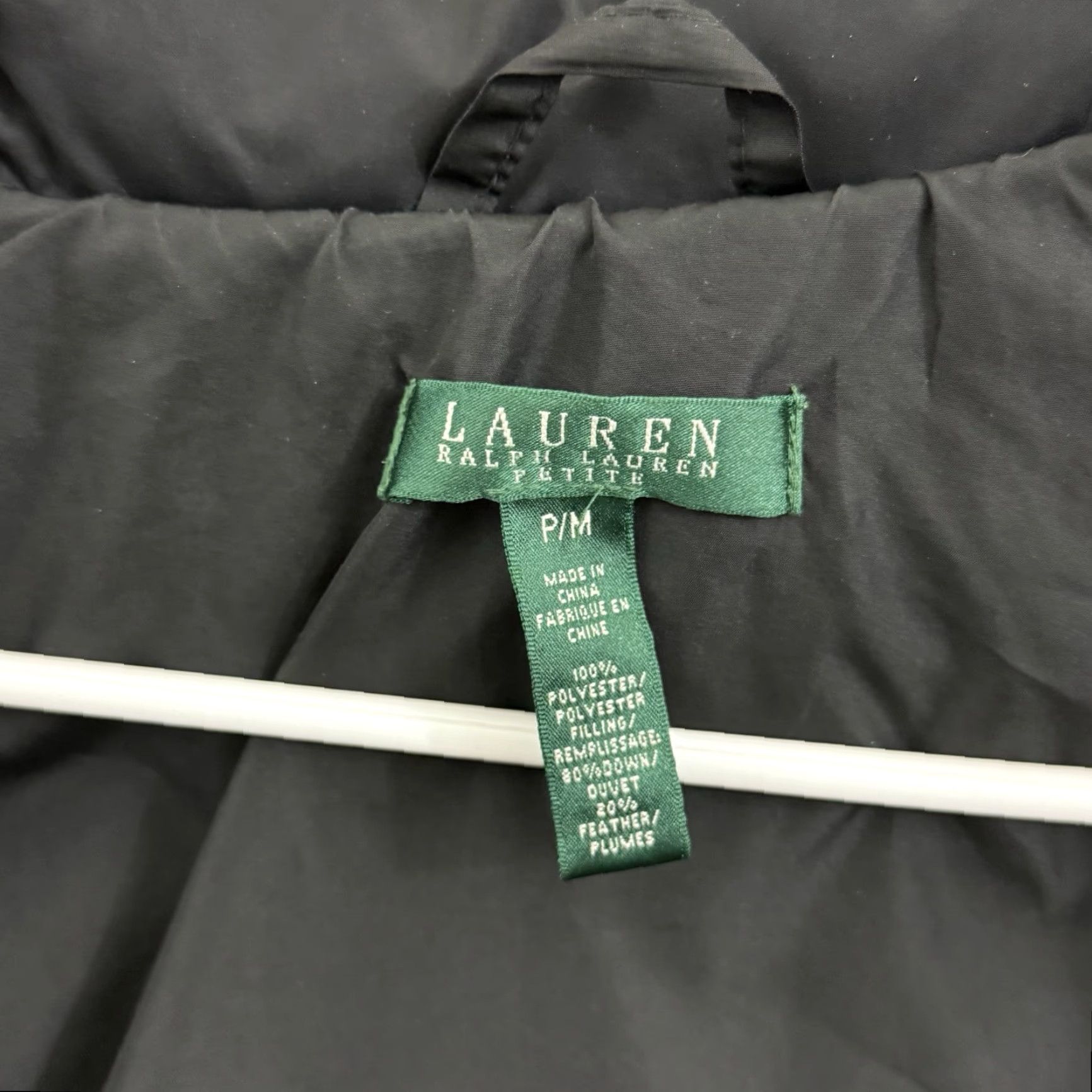 Ralph Lauren Lauren Ralph Lauren Jacket Womens Petite Medium Black Zip Down Quilted Capsule Size M / US 6-8 / IT 42-44 - 7 Thumbnail