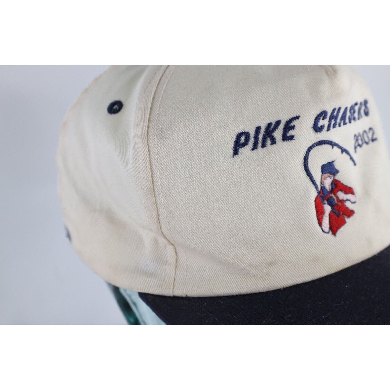 Vintage Vintage Thrashed 2002 Pike Chasers Fishing Snapback Hat Size ONE SIZE - 4 Thumbnail