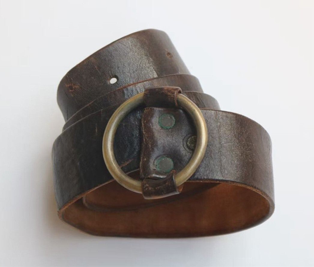 RRL Ralph Lauren RRL First Year Limited Leather Belt Size ONE SIZE - 1 Thumbnail