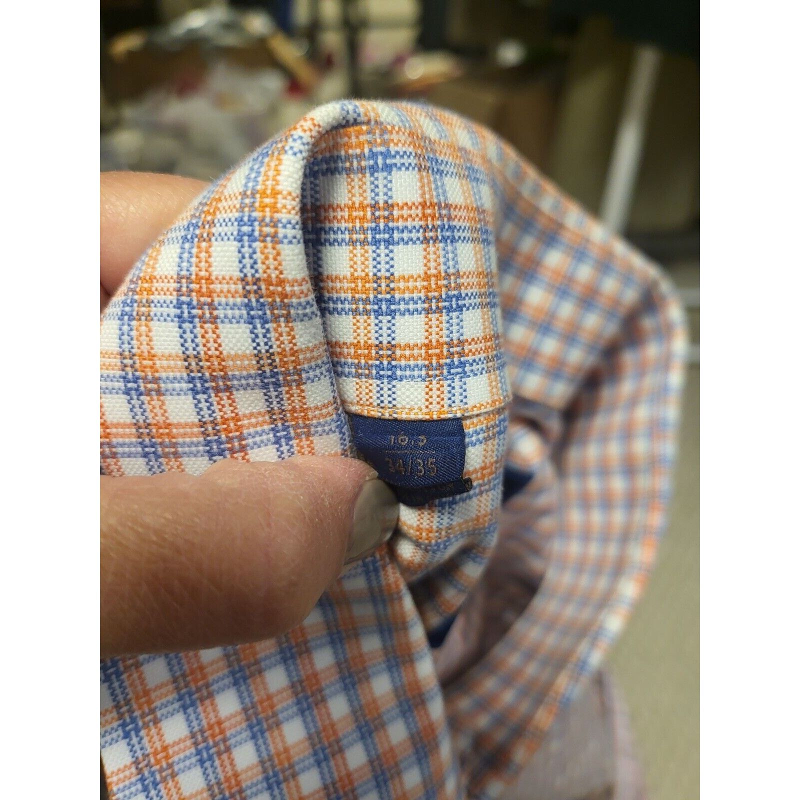 David Donahue David Donahue Mens Dress Shirt Size 16.5 34/35 Size US L / EU 52-54 / 3 - 5 Thumbnail