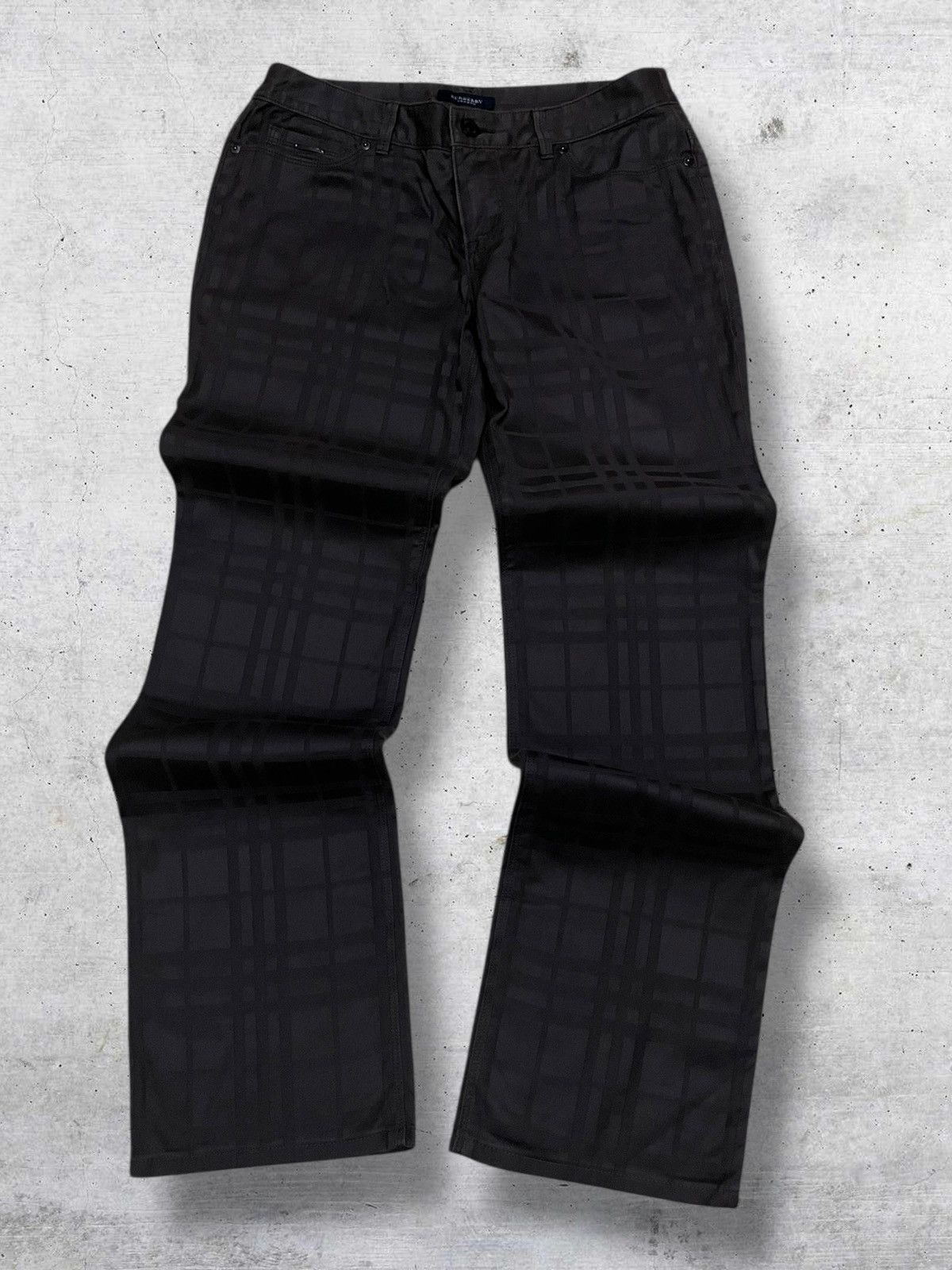 Burberry VINTAGE BURBERRY DESIGNER 90S OG CHECKERED STREET PANT STYLE Size US 29 - 1 Thumbnail