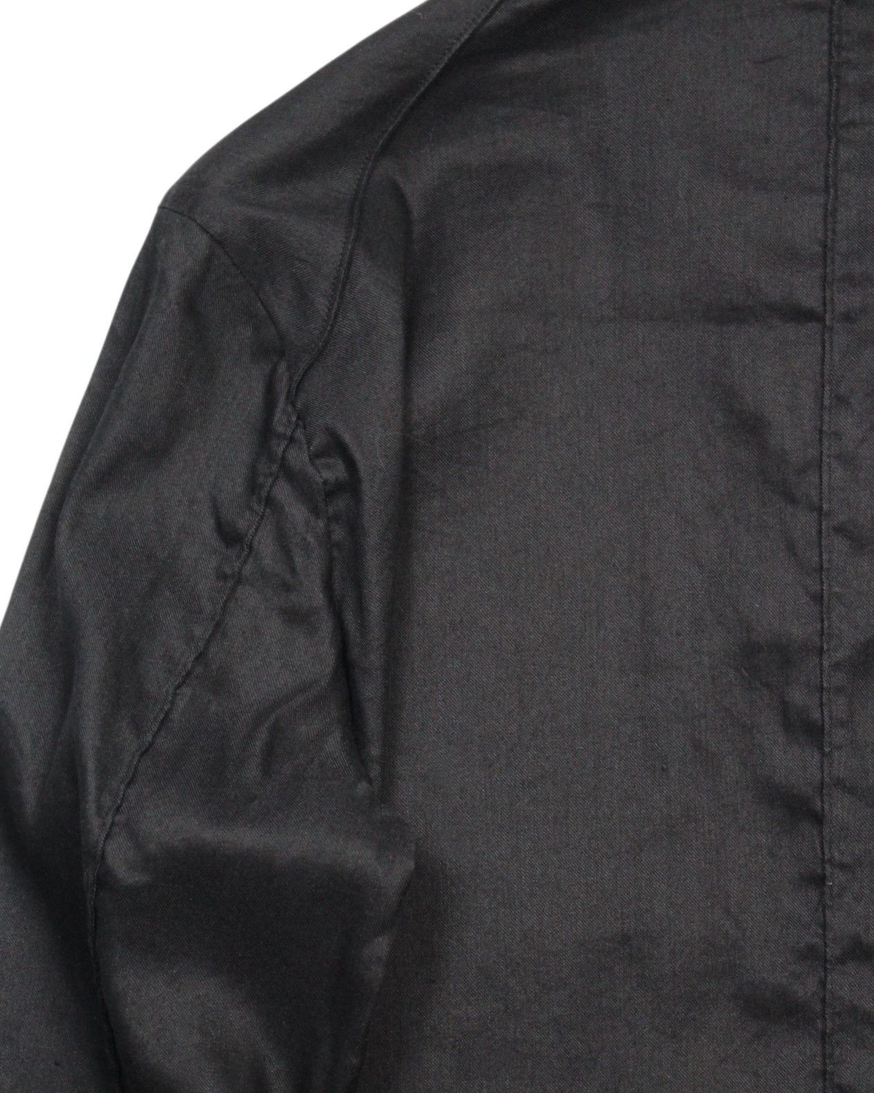 junhashimoto 2000S WJK CLASSIC BLACK HIDDEN PLACKET LINEN MINIMAL SHIRT Size US L / EU 52-54 / 3 - 4 Thumbnail