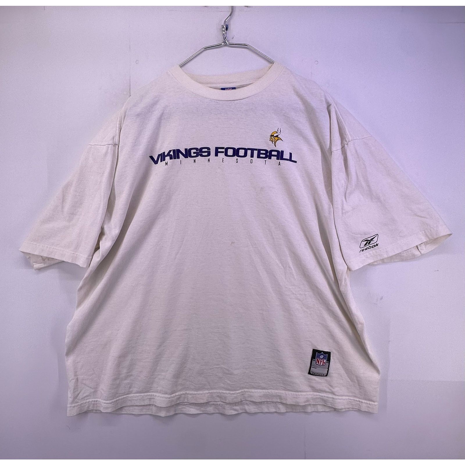 Reebok Vintage Reebok NFL MN Vikings White Tshirt Size 2XL Size US XXL / EU 58 / 5 - 1 Thumbnail