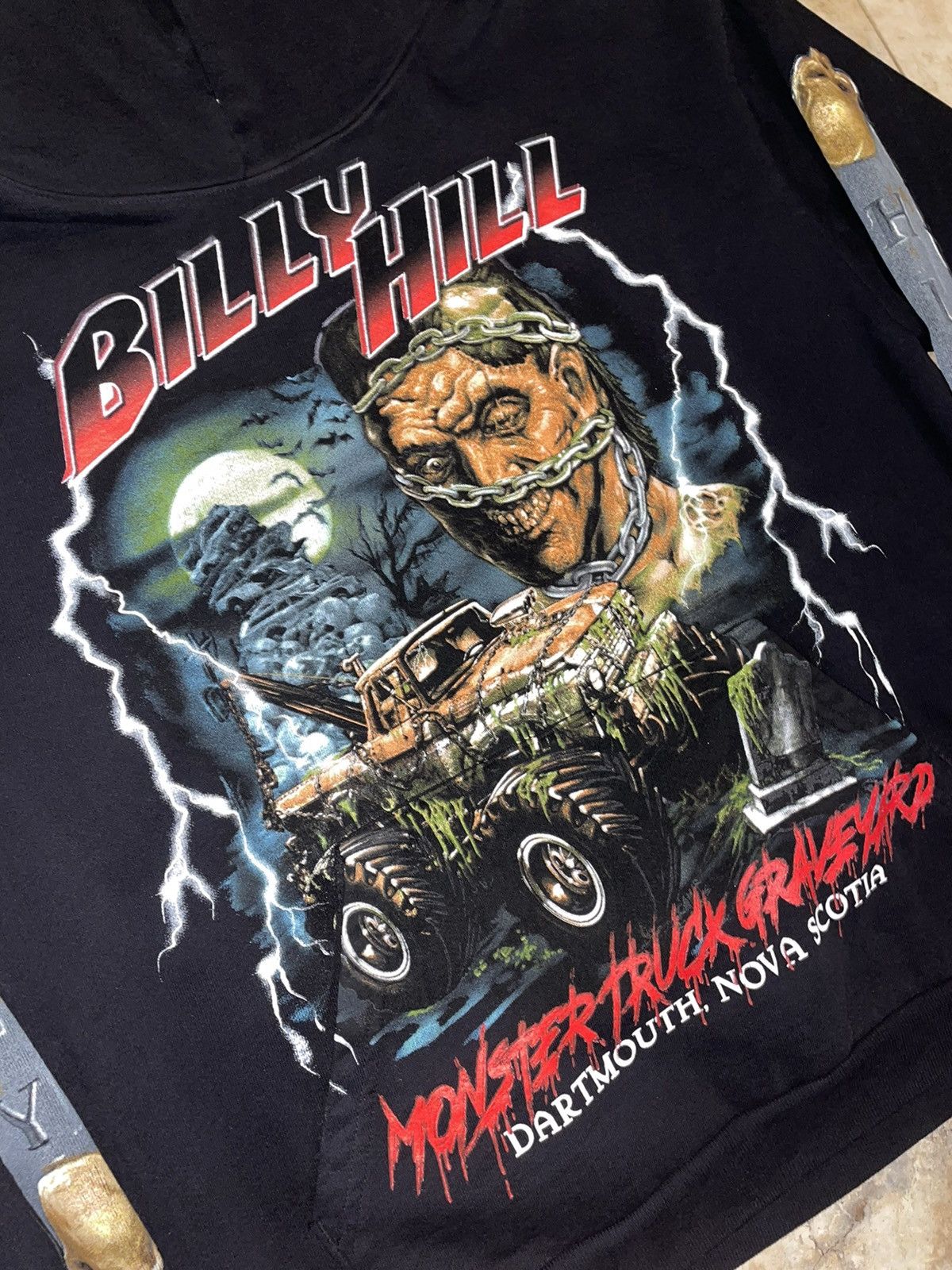 Billy Hill Billy Hill Monster Truck Graveyard Hoodie Size Large Size US L / EU 52-54 / 3 - 2 Thumbnail