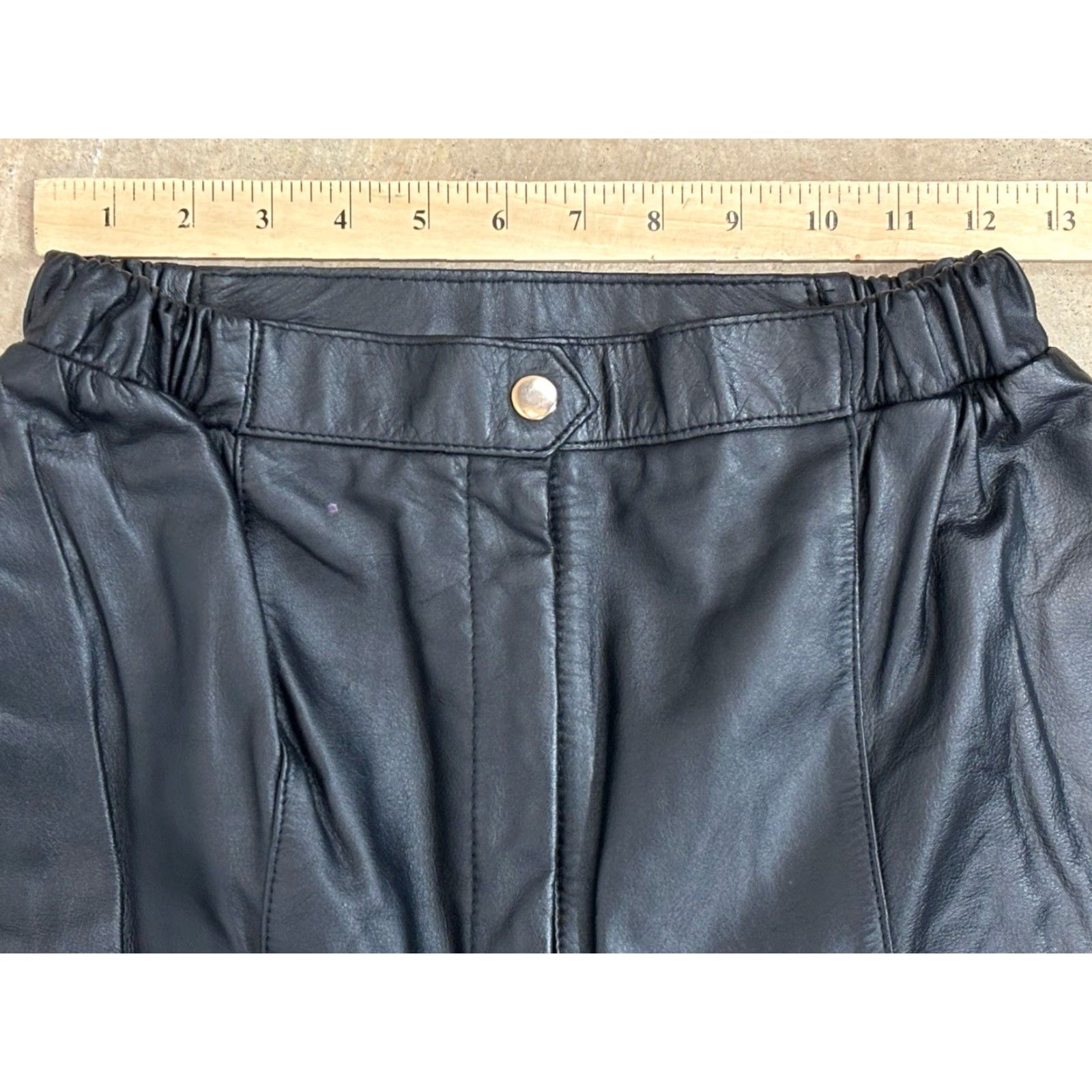 Vintage VINTAGE Tuscany Collection Leather Pants Womens Black Lined Size S/24" x 28.25" Adult Women Medium? Size 28" / US 6 / IT 42 - 7 Thumbnail