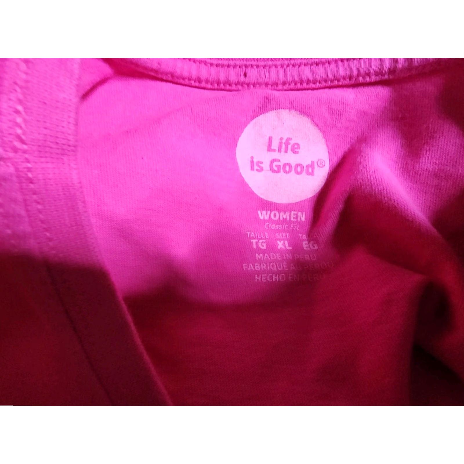 Life is Good Life is Good Womens T Shirt XL Yellowstone National Park Travel Wild At Heart Size XL / US 12-14 / IT 48-50 - 6 Thumbnail
