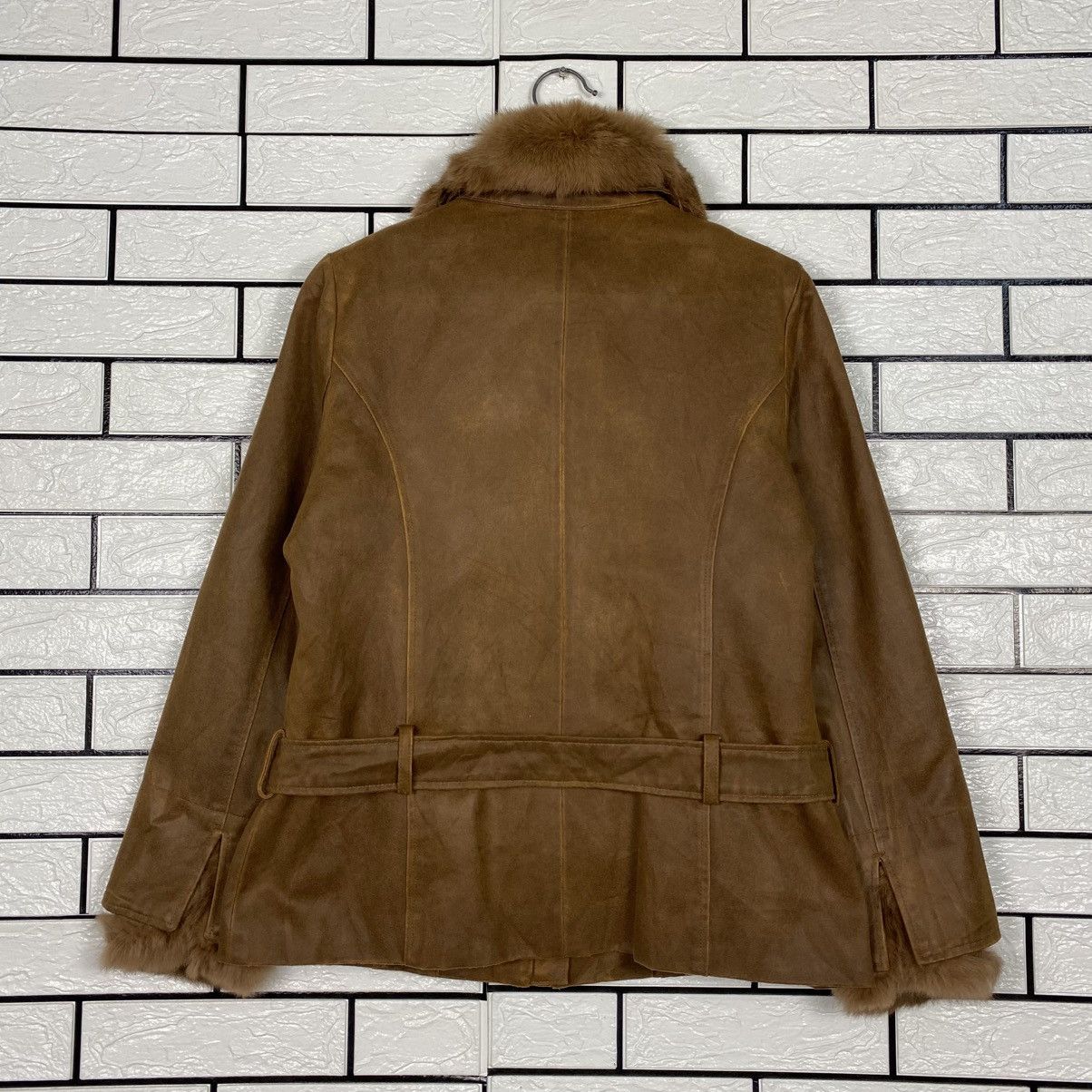 Japanese Brand 📌Vintage Leather Jacket Miscelanny Fur Size US XXS / EU 40 - 11 Thumbnail