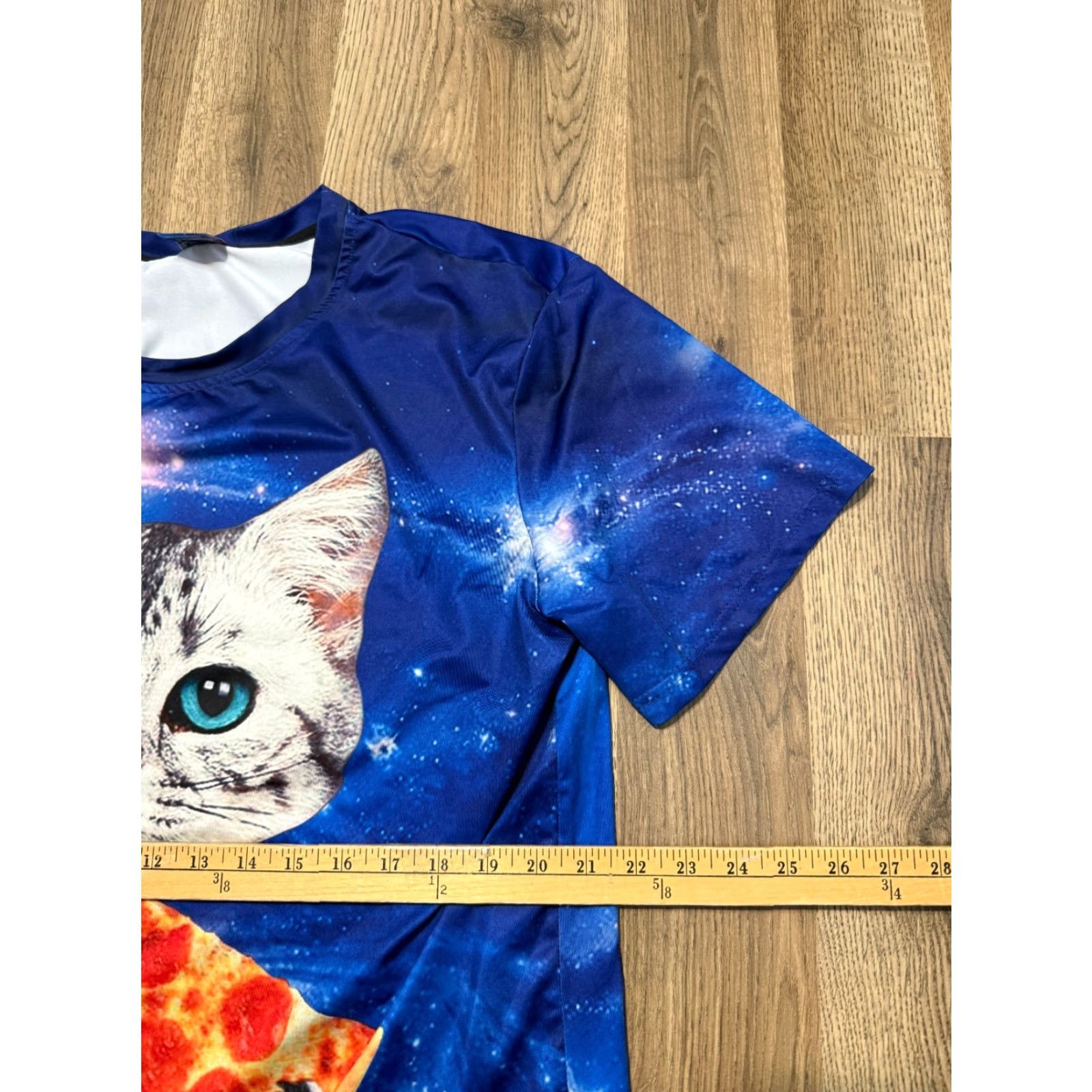 Vintage Ladipas Shirt Mens XL Blue Galaxy Cat and Pizza Print Crewneck Short Sleeve Shirt Mens XL Blue Galaxy Cat and Pizza Print Crewneck Short Sleeve Size US XL / EU 56 / 4 - 7 Thumbnail