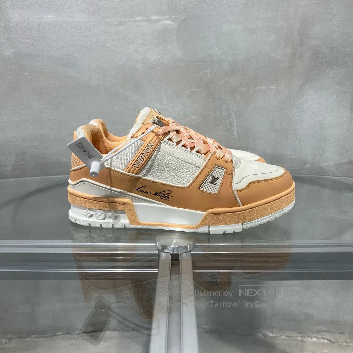 Louis Vuitton Louis Vuitton Trainer White Orange shoes Size US 5.5 / IT 35.5 - 4 Thumbnail