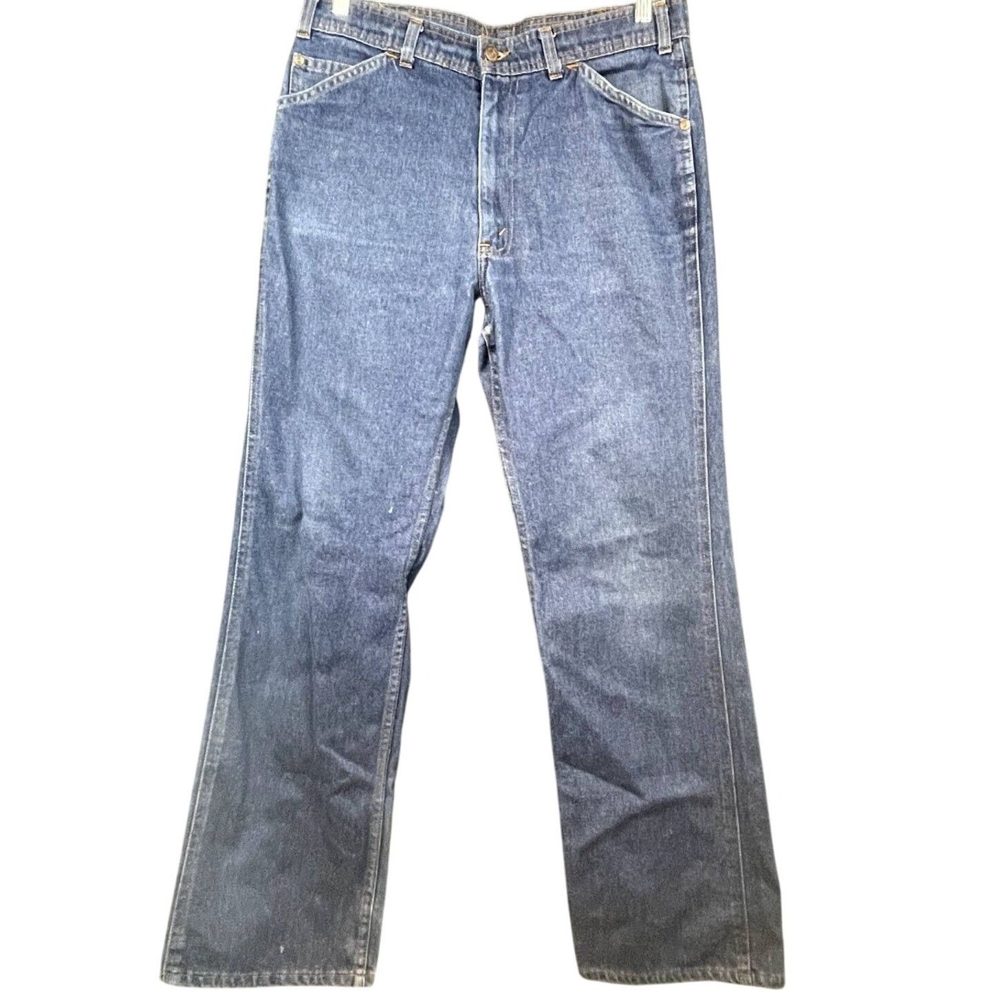 Levi's × Vintage 70s LEVI'S Orange Tab "Skosh More Room" Mens jeans 33x31 Size US 33 - 1 Thumbnail
