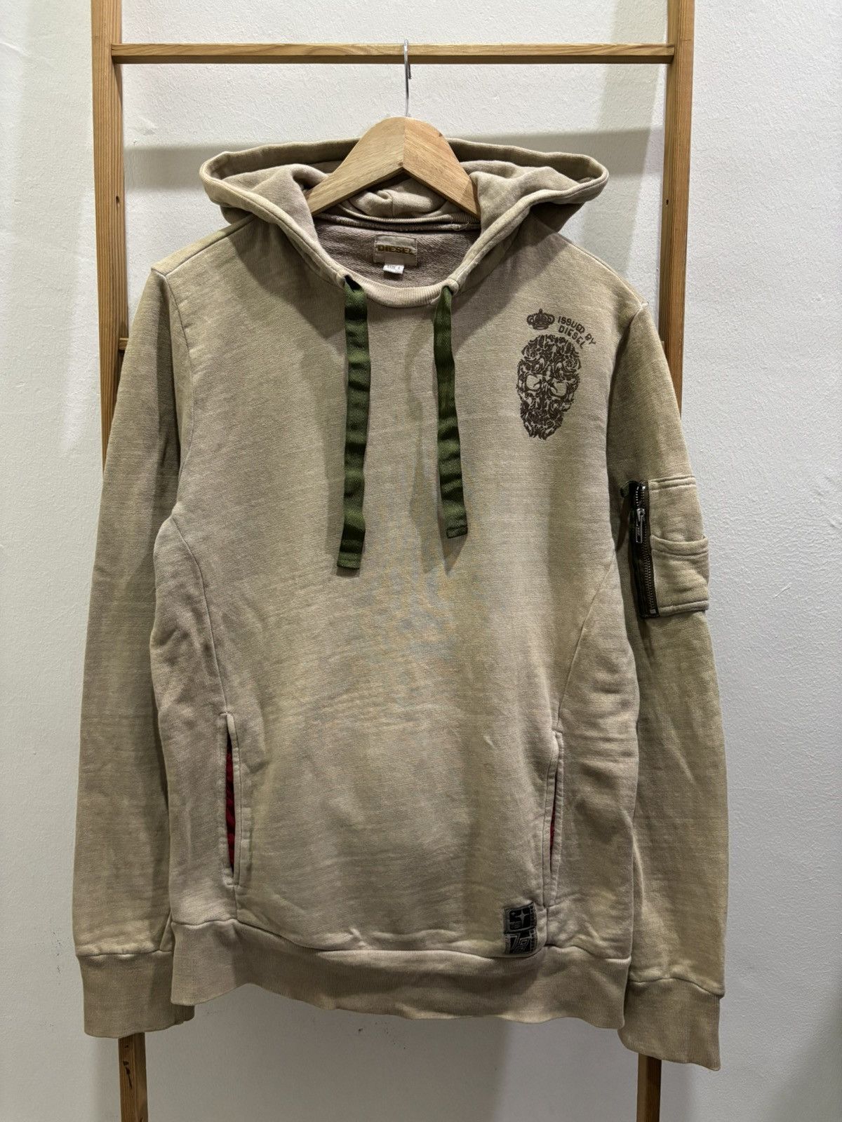 Diesel Diesel Skull Pocket Sleeve Hoodie Size US L / EU 52-54 / 3 - 1 Thumbnail