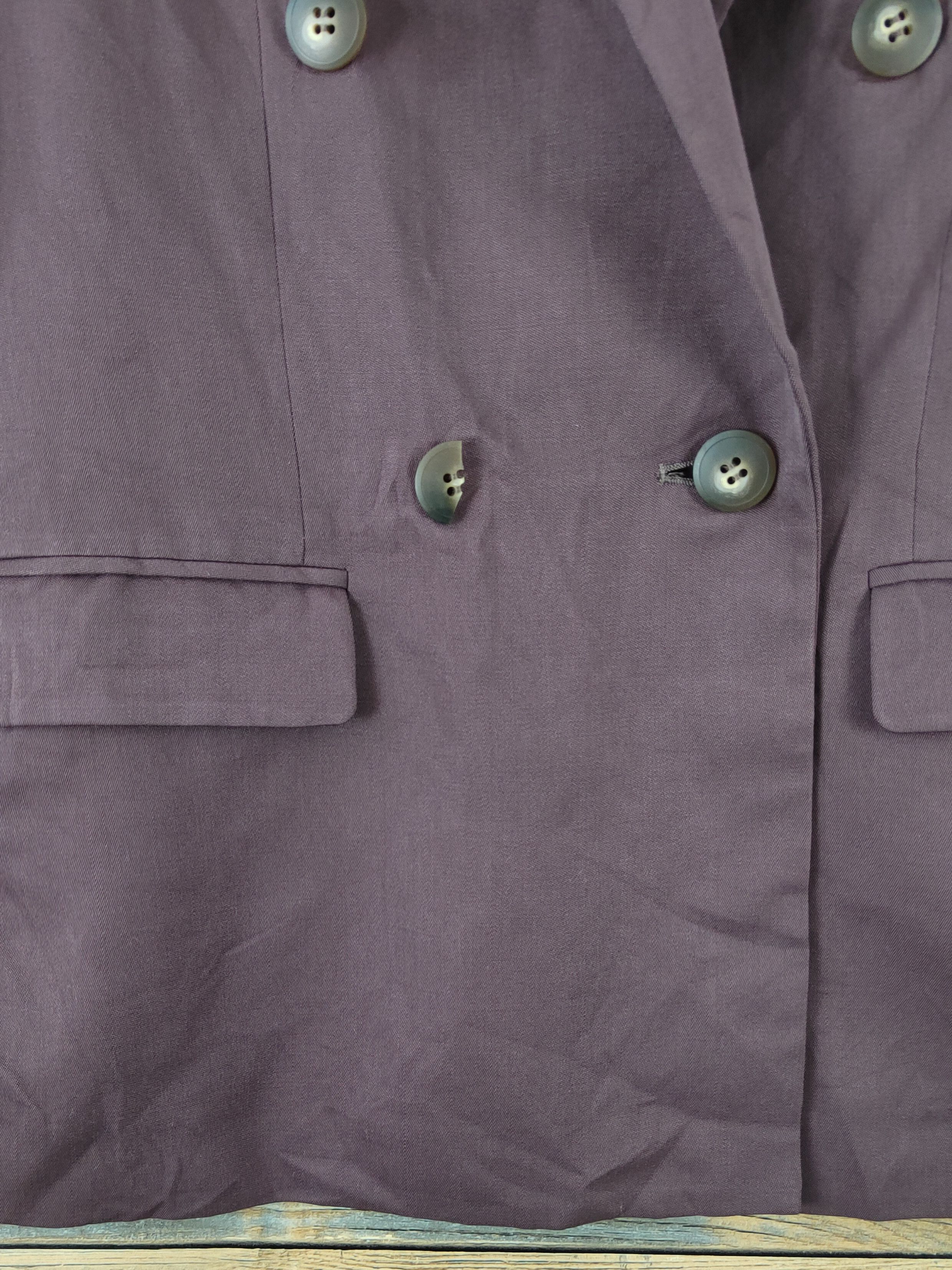 Japanese Brand × Vintage Retro Designer by B.B.N.Y Purple Blazers Size M / US 6-8 / IT 42-44 - 3 Thumbnail