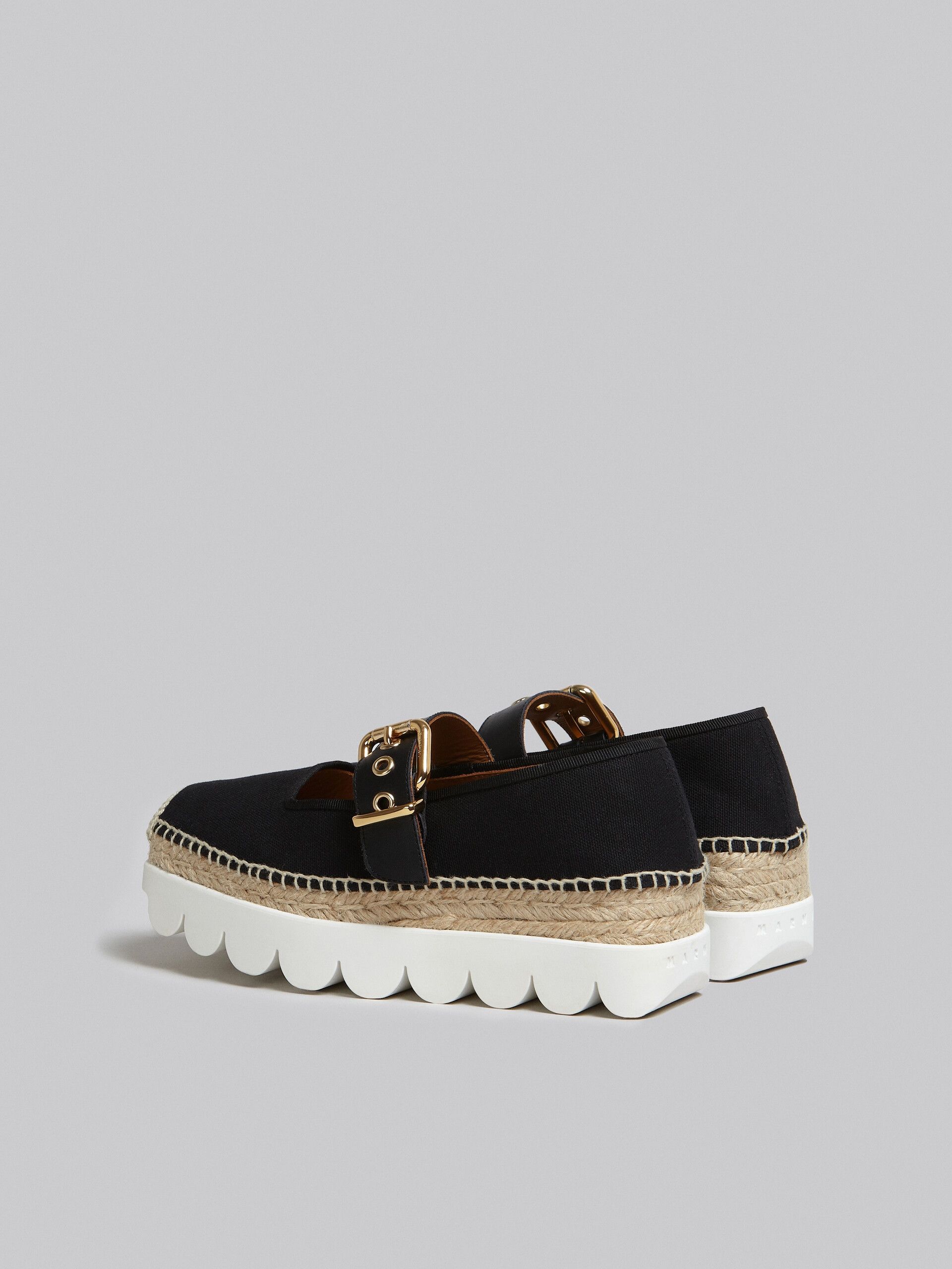 Marni o1w1db10125 Mary-Jane Buckle-Detail Canvas Shoes in Black Size US 10 / IT 40 - 3 Thumbnail