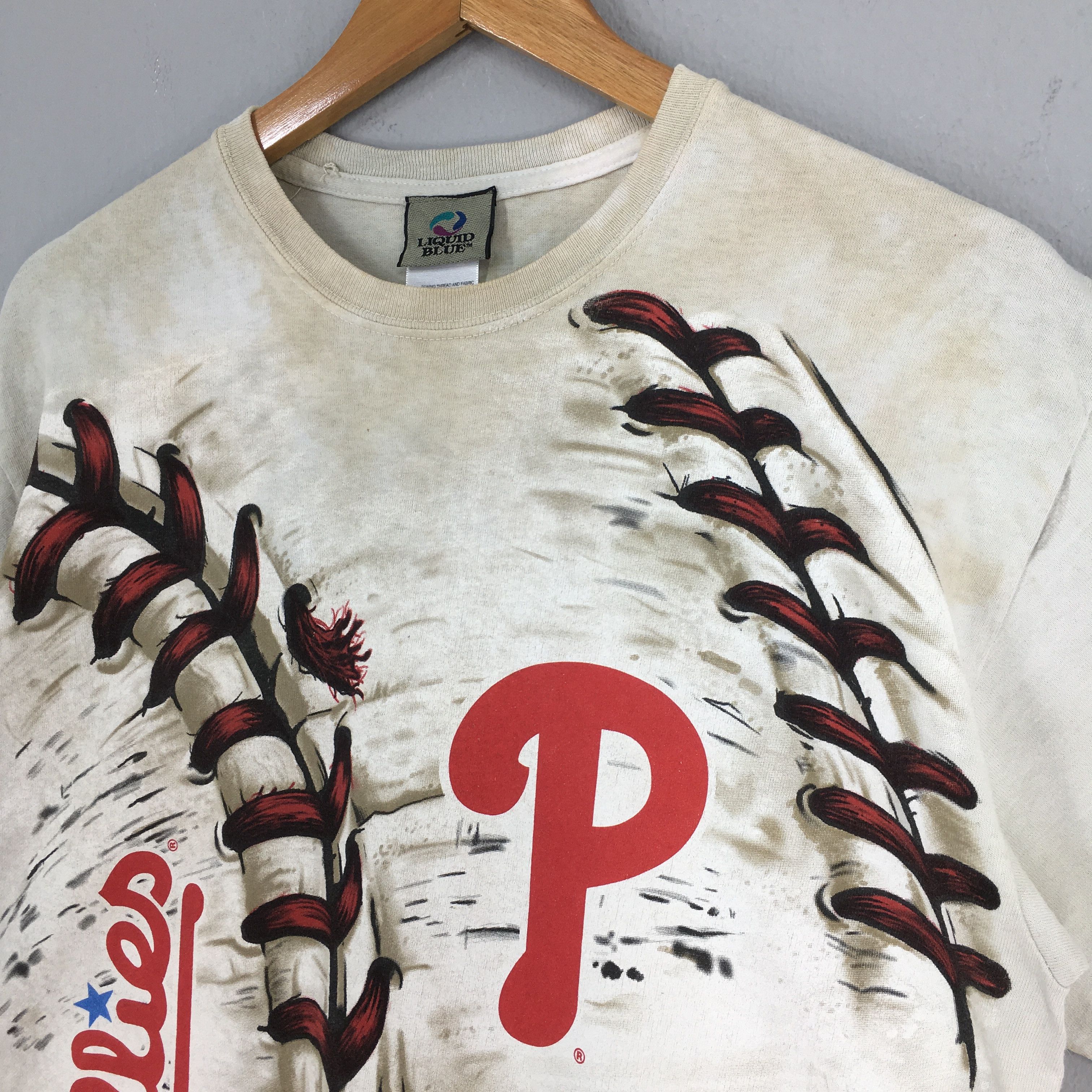 Liquid Blue Vintage Y2K Philadelphia Phillies MLB T shirt Medium Size US M / EU 48-50 / 2 - 3 Thumbnail