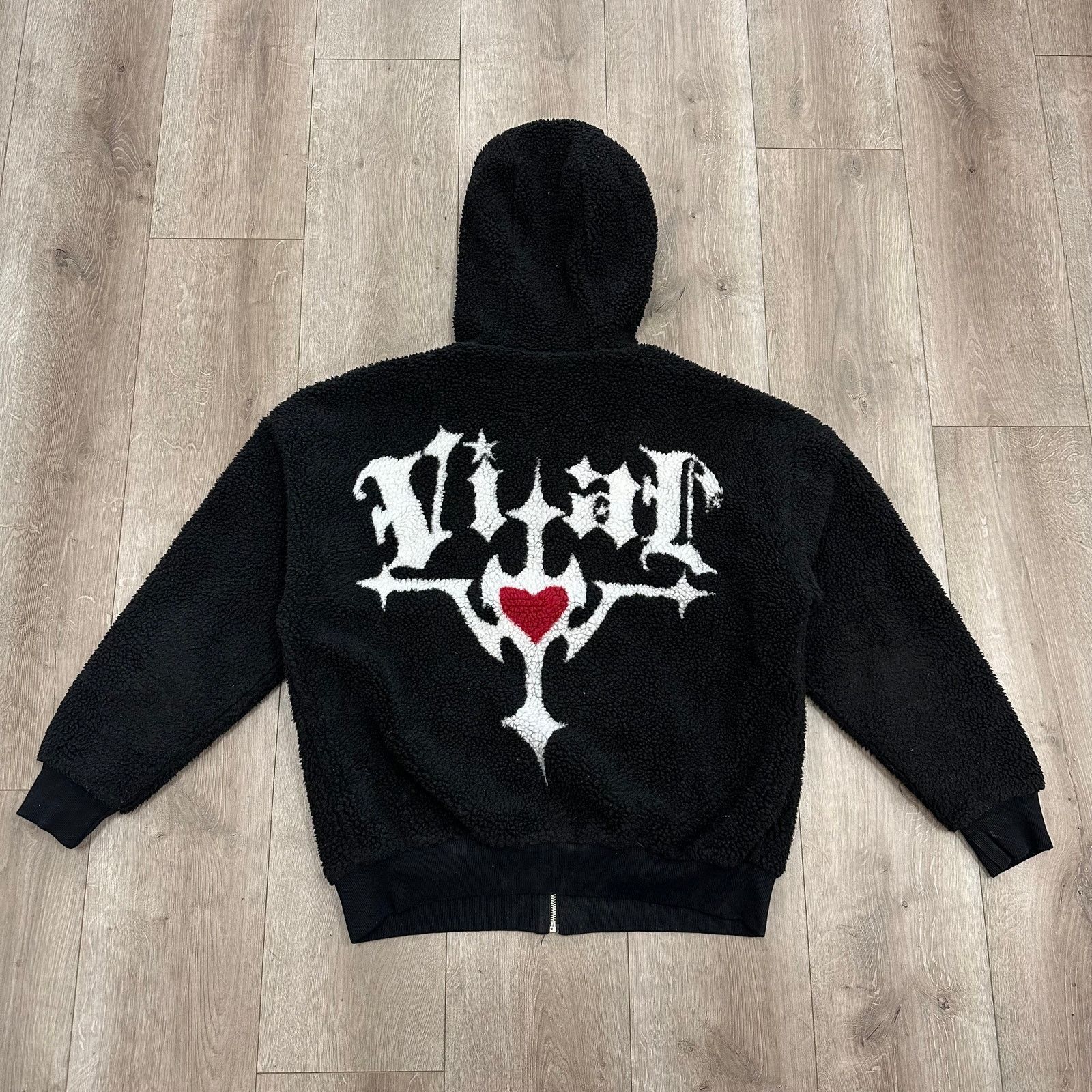 Supreme Vital Creations Spider Fleece Sherpa Zip Up Hoodie Sweater Size US L / EU 52-54 / 3 - 8 Thumbnail