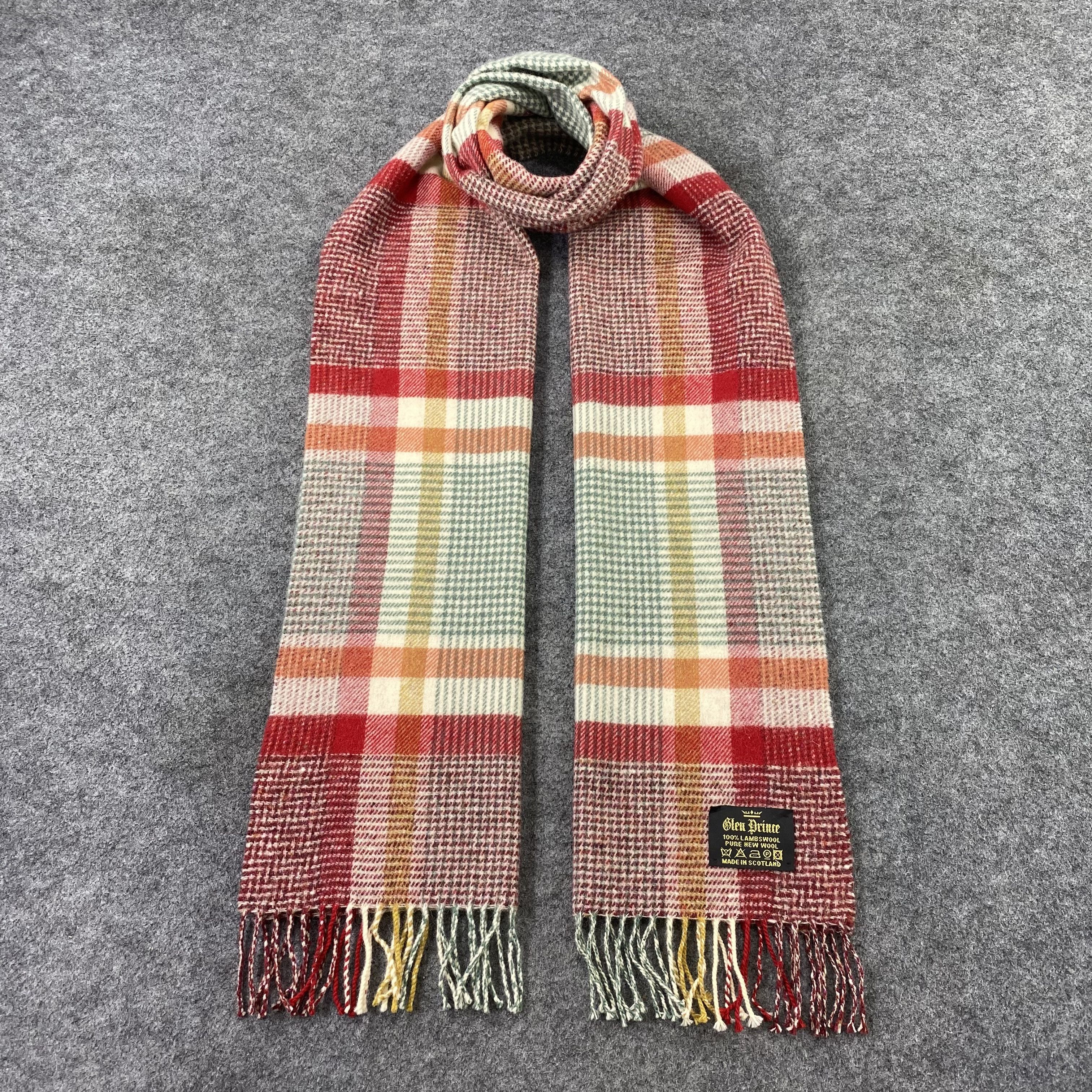 Vintage Glen Prince Wool Scarf / Muffler / Neckwear-T1551 Size ONE SIZE - 1 Thumbnail