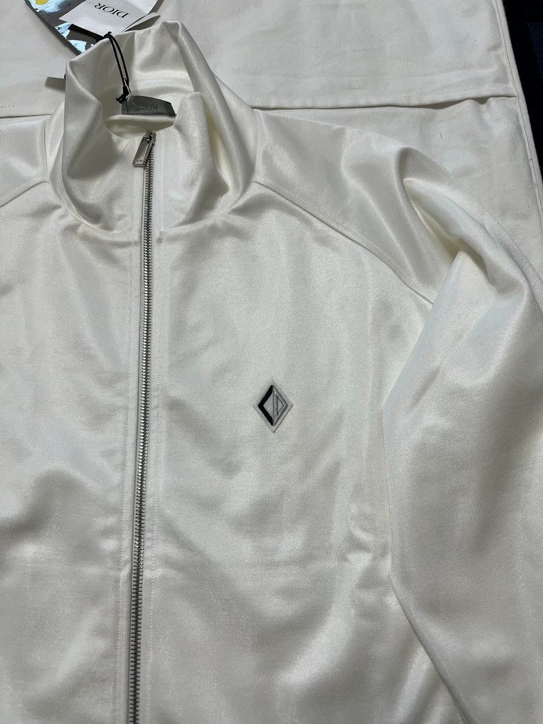 Dior Dior White CD logo glitter sports jacket 2502-Nextarrow Size US L / EU 52-54 / 3 - 3 Thumbnail