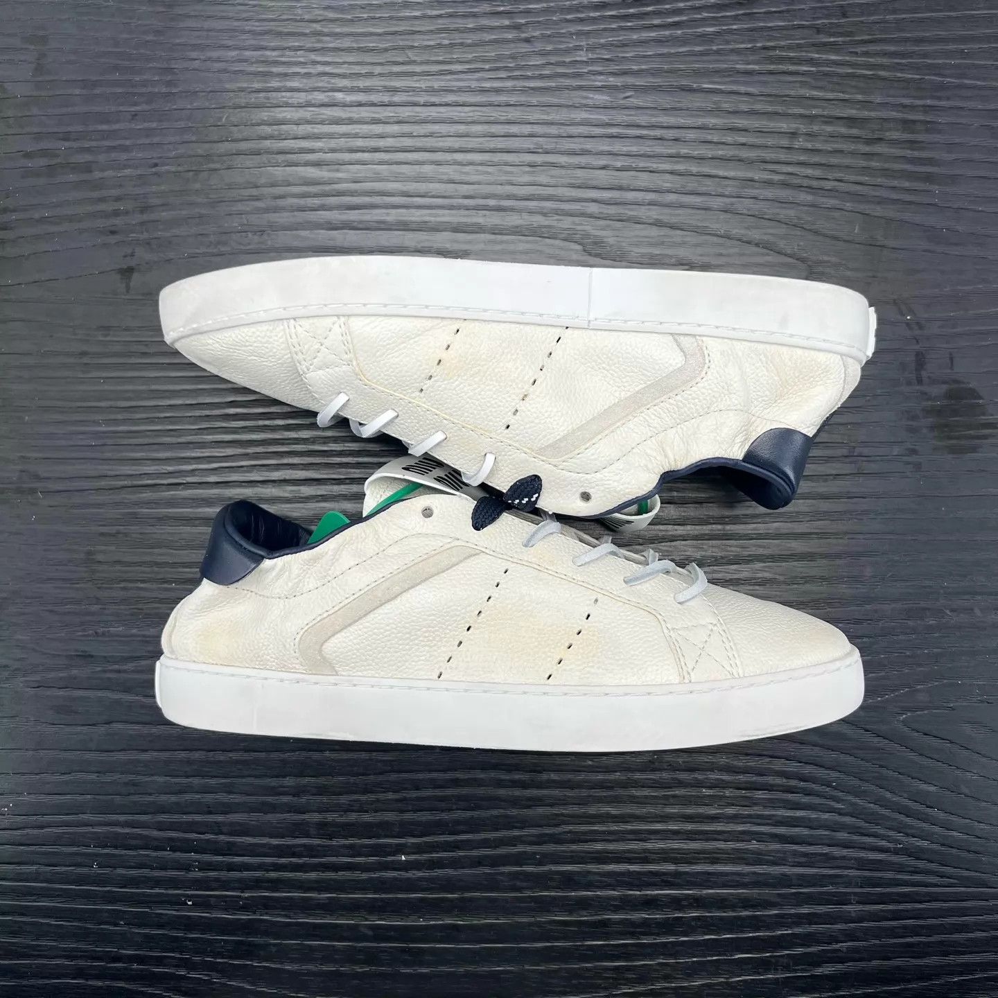 Miu Miu MIU MIU Deco Distressed White Sneakers 37 Size US 6.5 / IT 36.5 - 2 Thumbnail