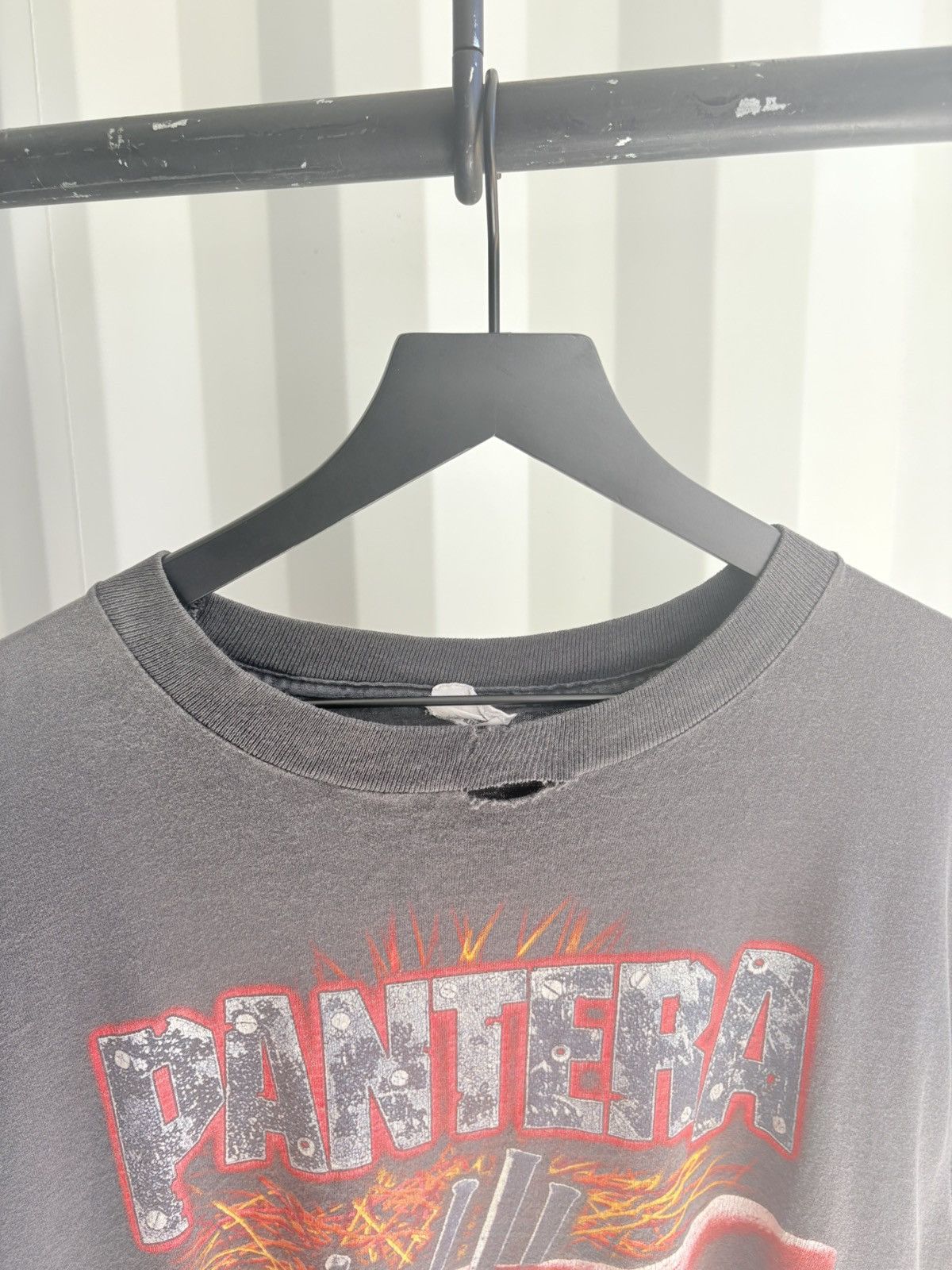 Band Tees Thrashed Pantera Faded Distressed Shirt ERD GRUNGE Size US XL / EU 56 / 4 - 5 Thumbnail